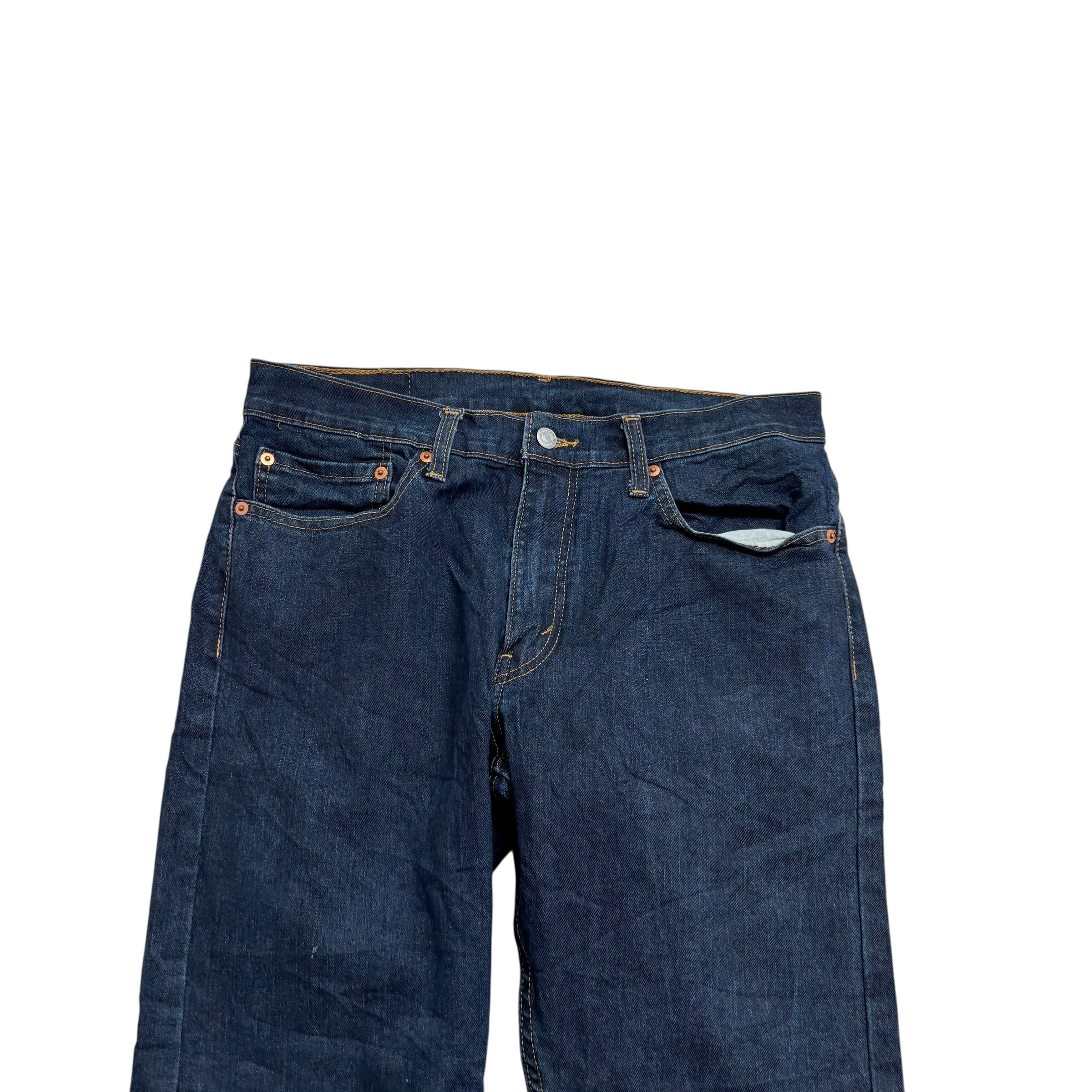 Levis 511 Jeans W34 L32 Mens Dark Blue Slim Fit Stretch Denim (F)