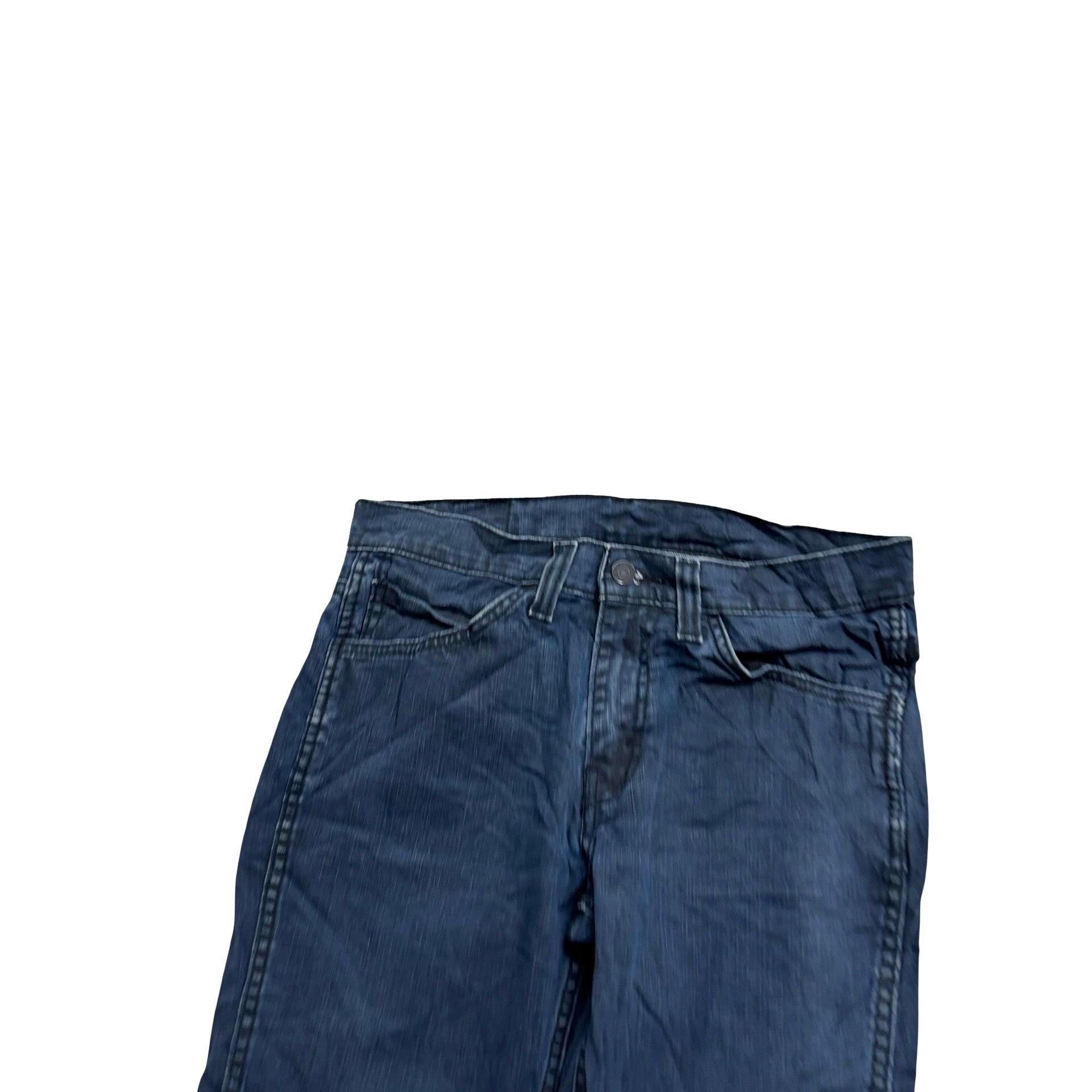 Levis 511 Jeans W30 L30 Mens Waxed Navy Blue Slim Fit Stretch Denim (E)