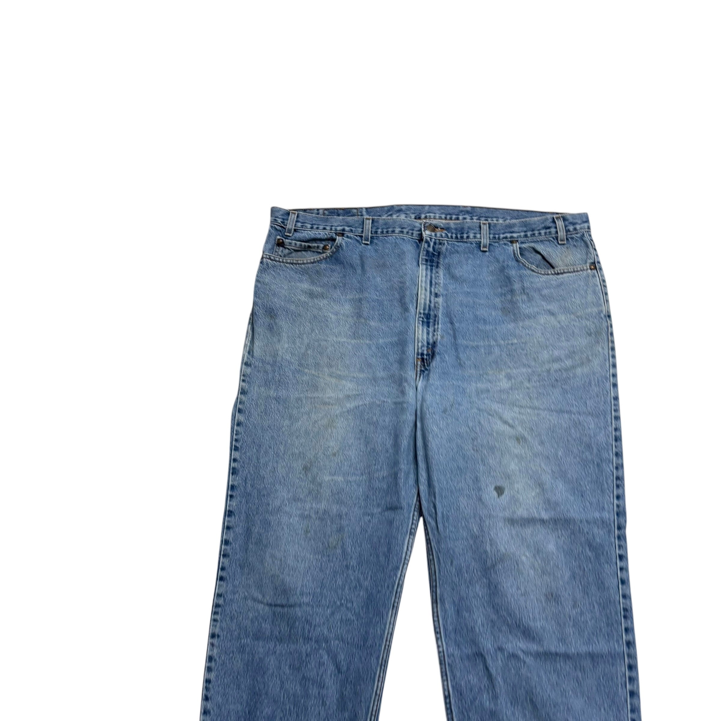 Levis 540 Jeans W46 L30 Mens Light Blue Baggy Relaxed Straight Fit Vintage (F)