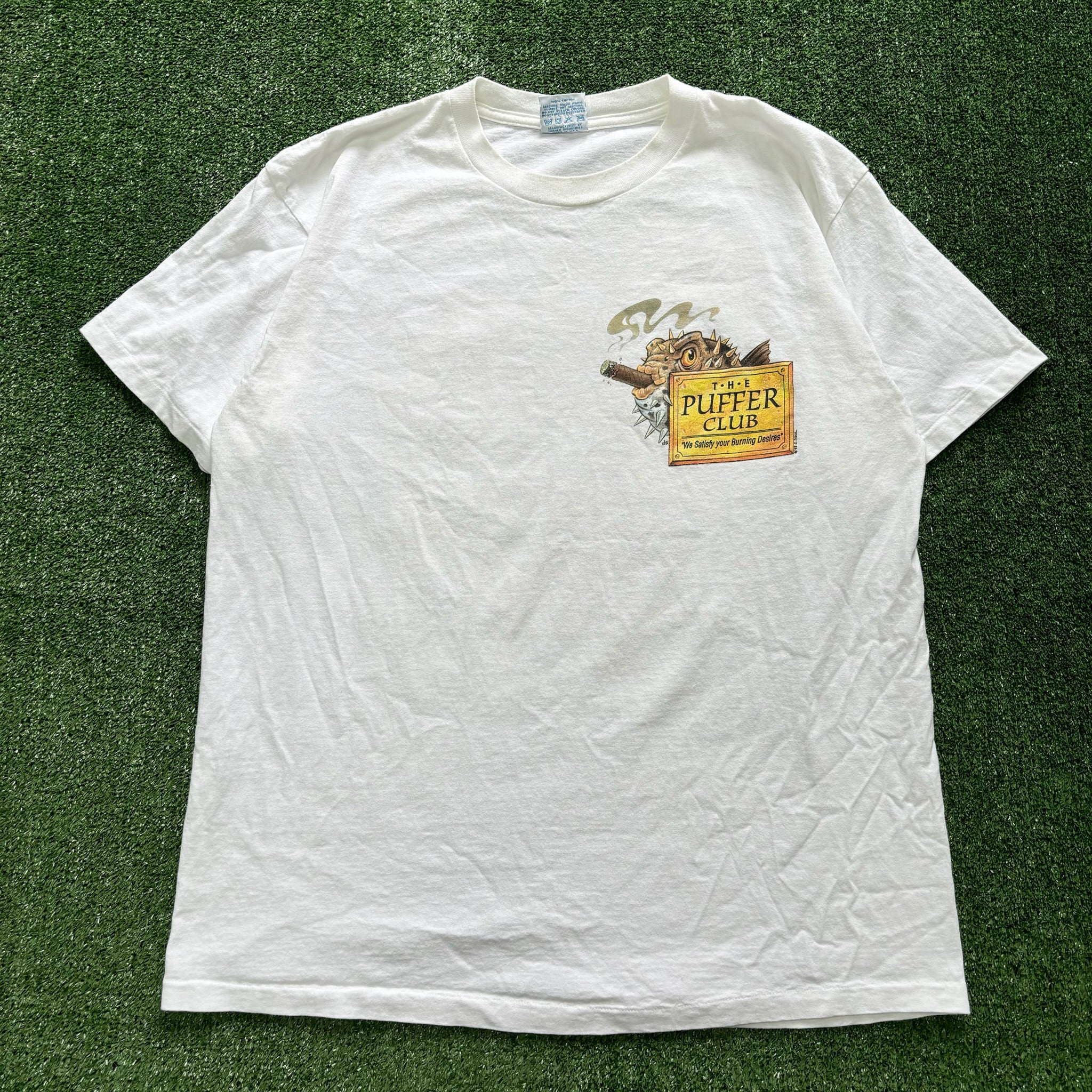 Vintage T Shirt Mens XL White Single Stitch Graphic Print 90s USA