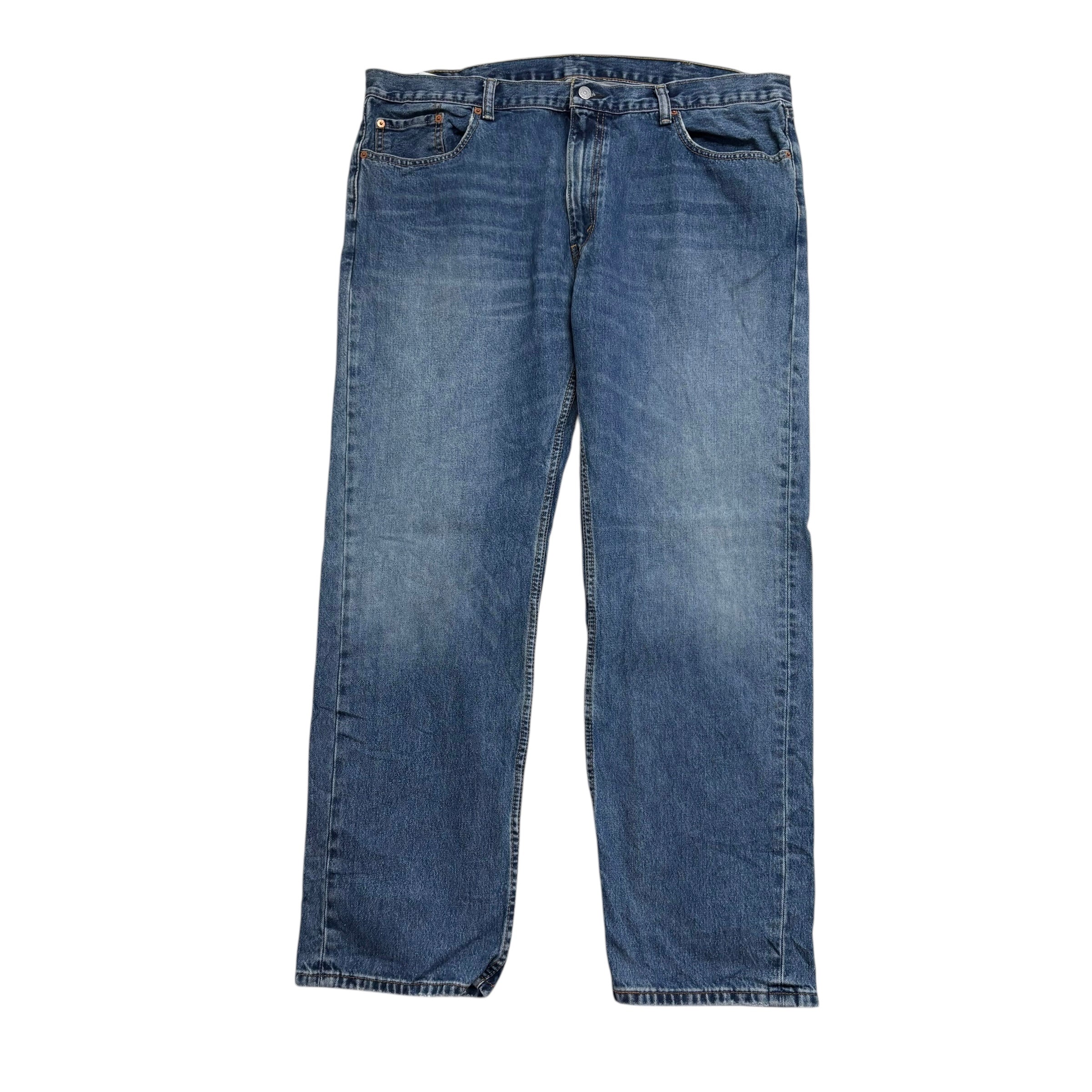 Levis 559 Jeans W42 L32 Mens Mid Blue Baggy Relaxed Straight Fit Denim (E)