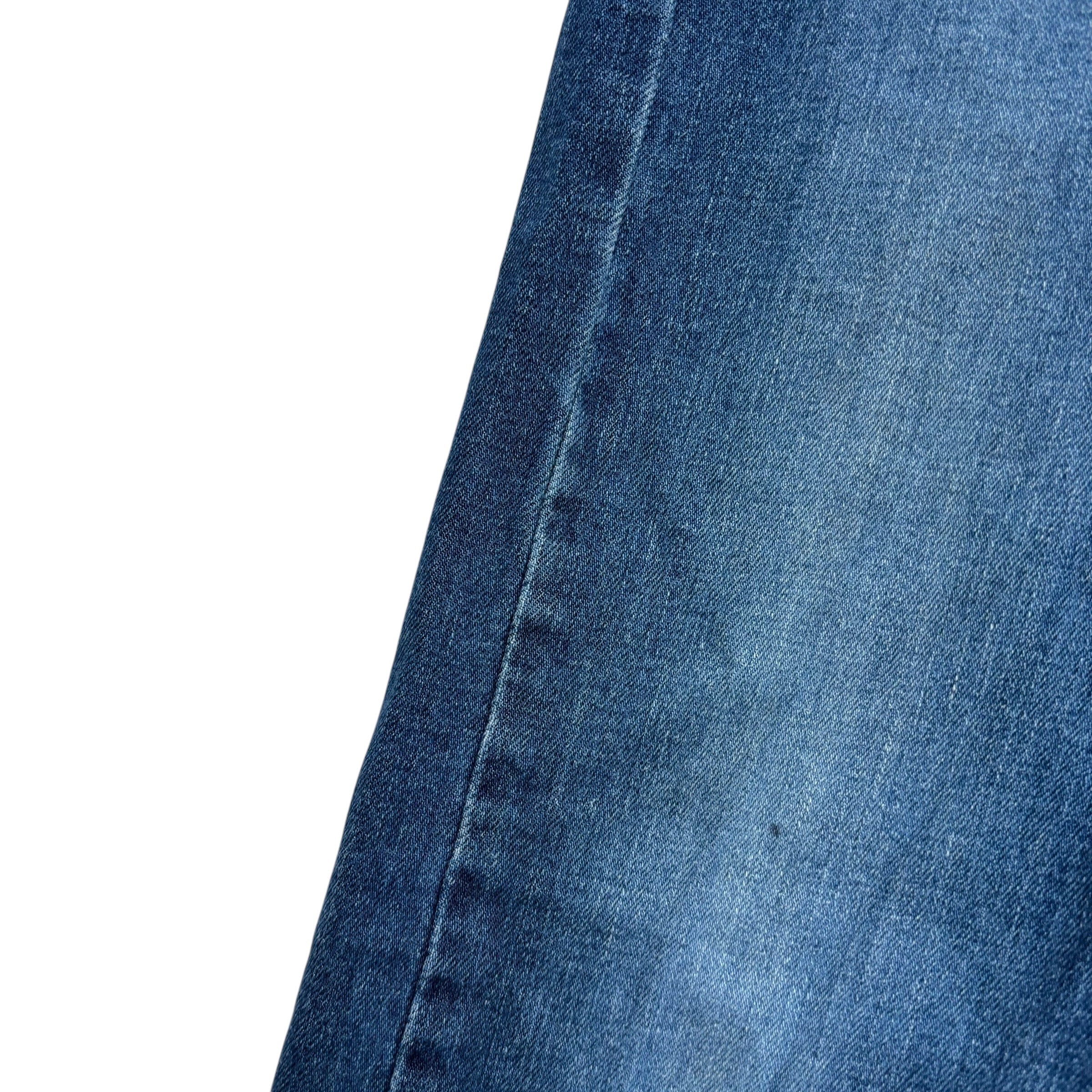 Levis 505 Jeans W30 L33 Mens Mid Blue Regular Straight Fit Stretch Denim