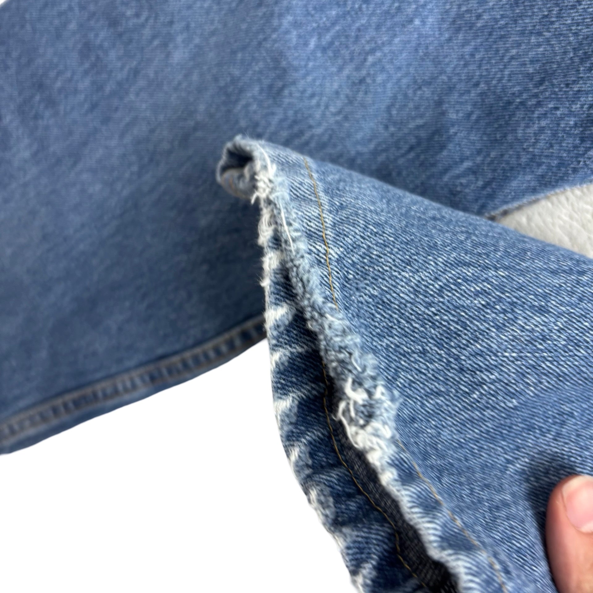 Levis 505 Jeans W36 L26 Mens Light Blue Regular Straight Fit Denim (F)