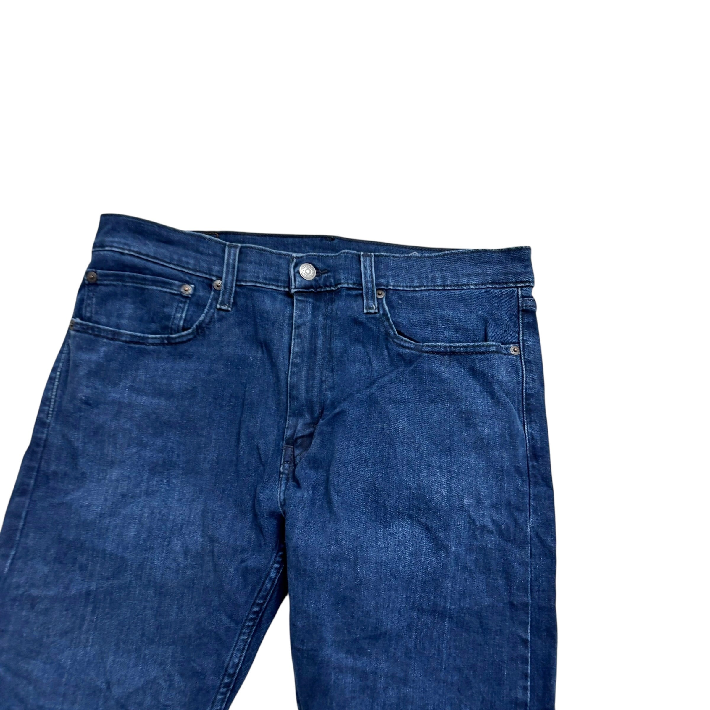 Levis 512 Jeans W34 L28 Mens Navy Blue Slim Tapered Fit Stretch Denim