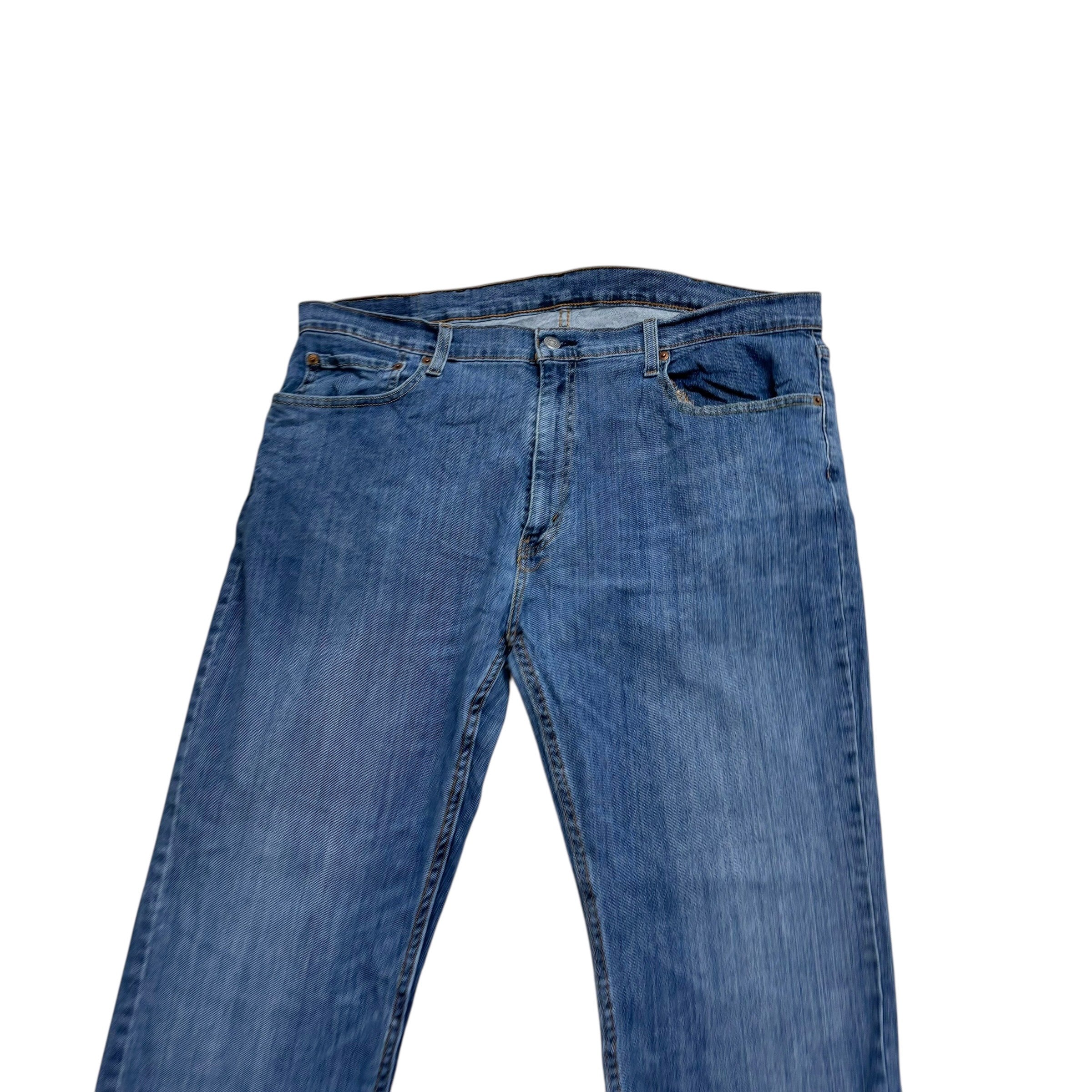 Levis 559 Jeans W40 L32 Mens Mid Blue Regular Straight Fit Stretch Denim (E)