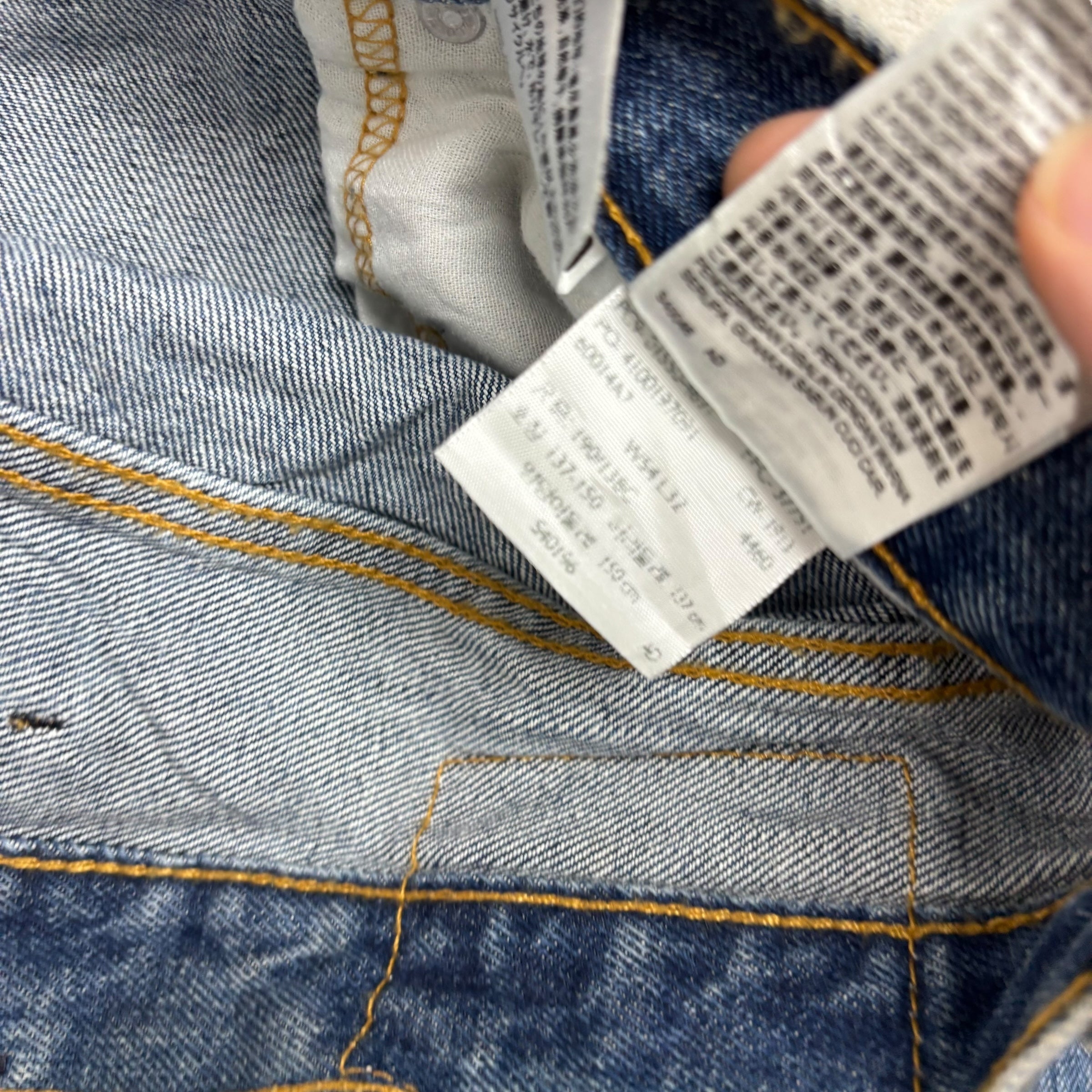 Levis 550 Jeans W54 L29 Mens Mid Blue Baggy Relaxed Straight Fit Denim (E)