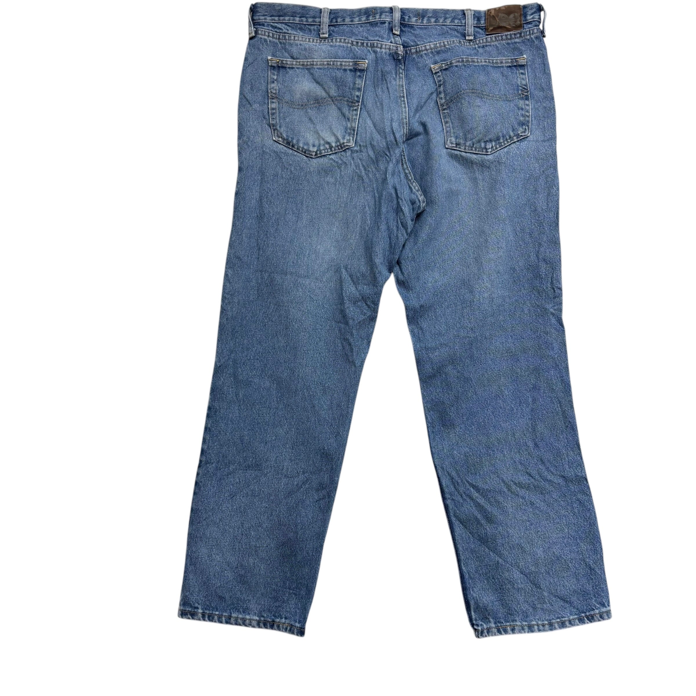 Lee Jeans W40 L30 Mens Mid Blue Regular Straight Fit Vintage Denim