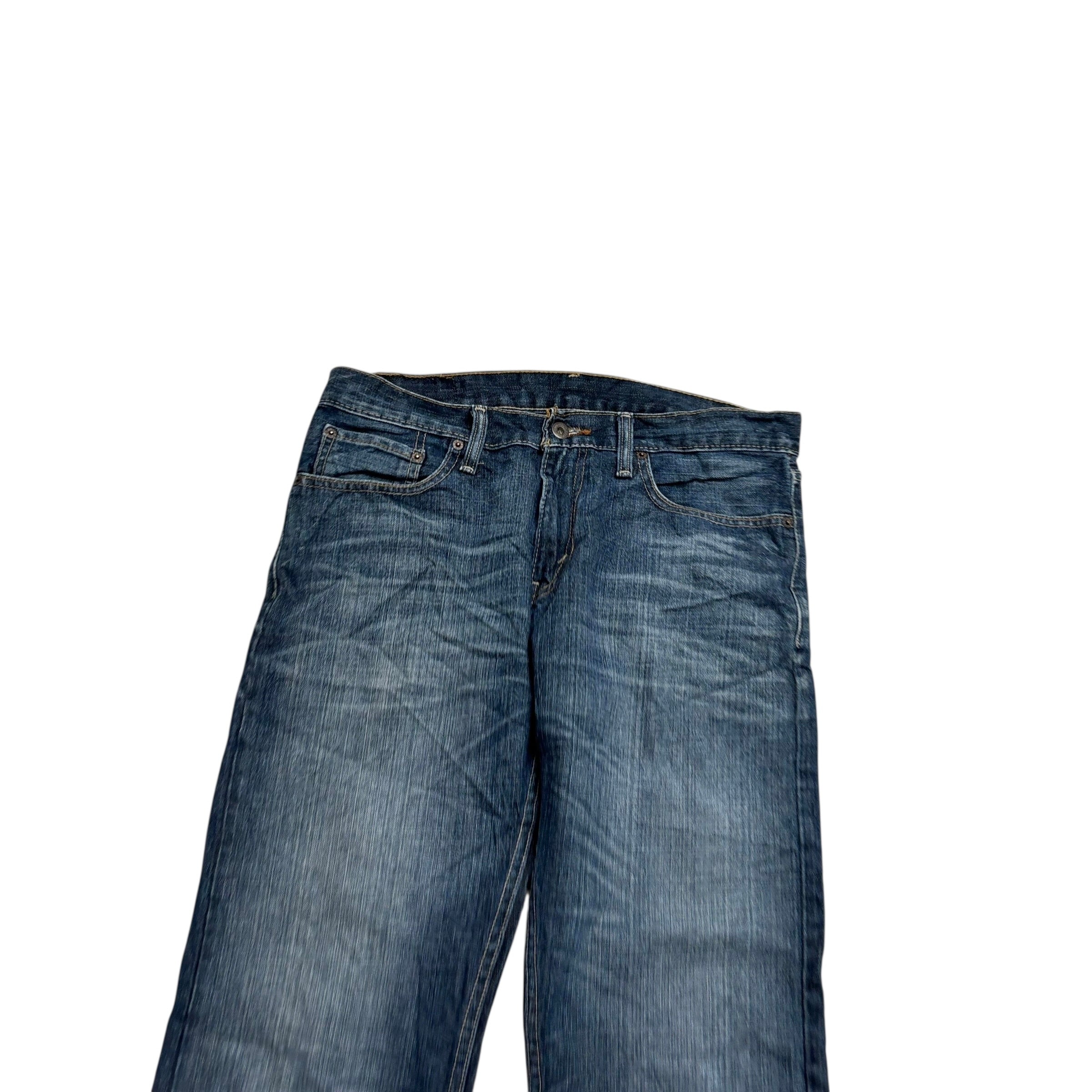 Levis 514 Jeans W33 L32 Mens Dark Blue Regular Straight Fit Vintage Denim