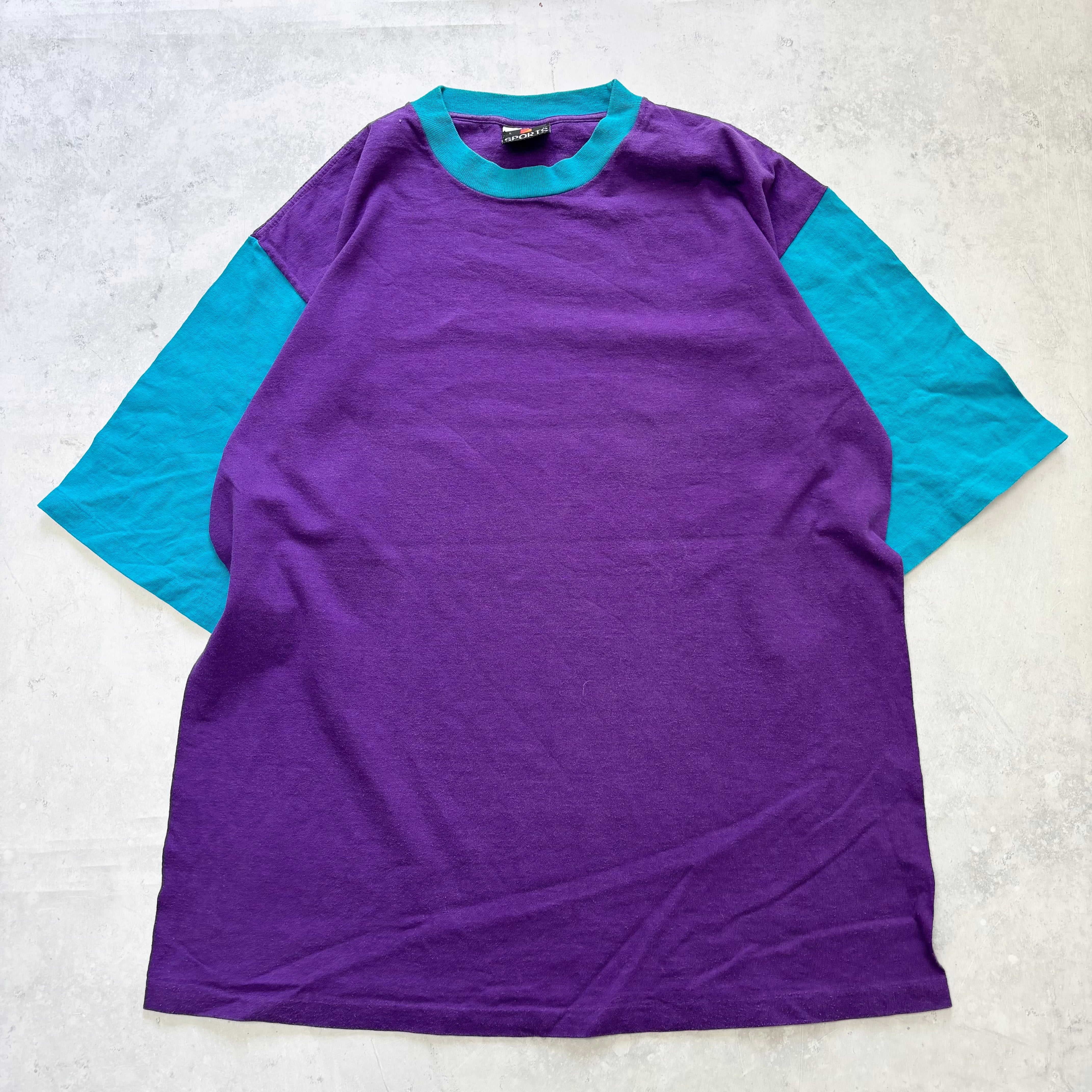 Vintage T Shirt Mens Large Purple Single Stitch 90s (E)