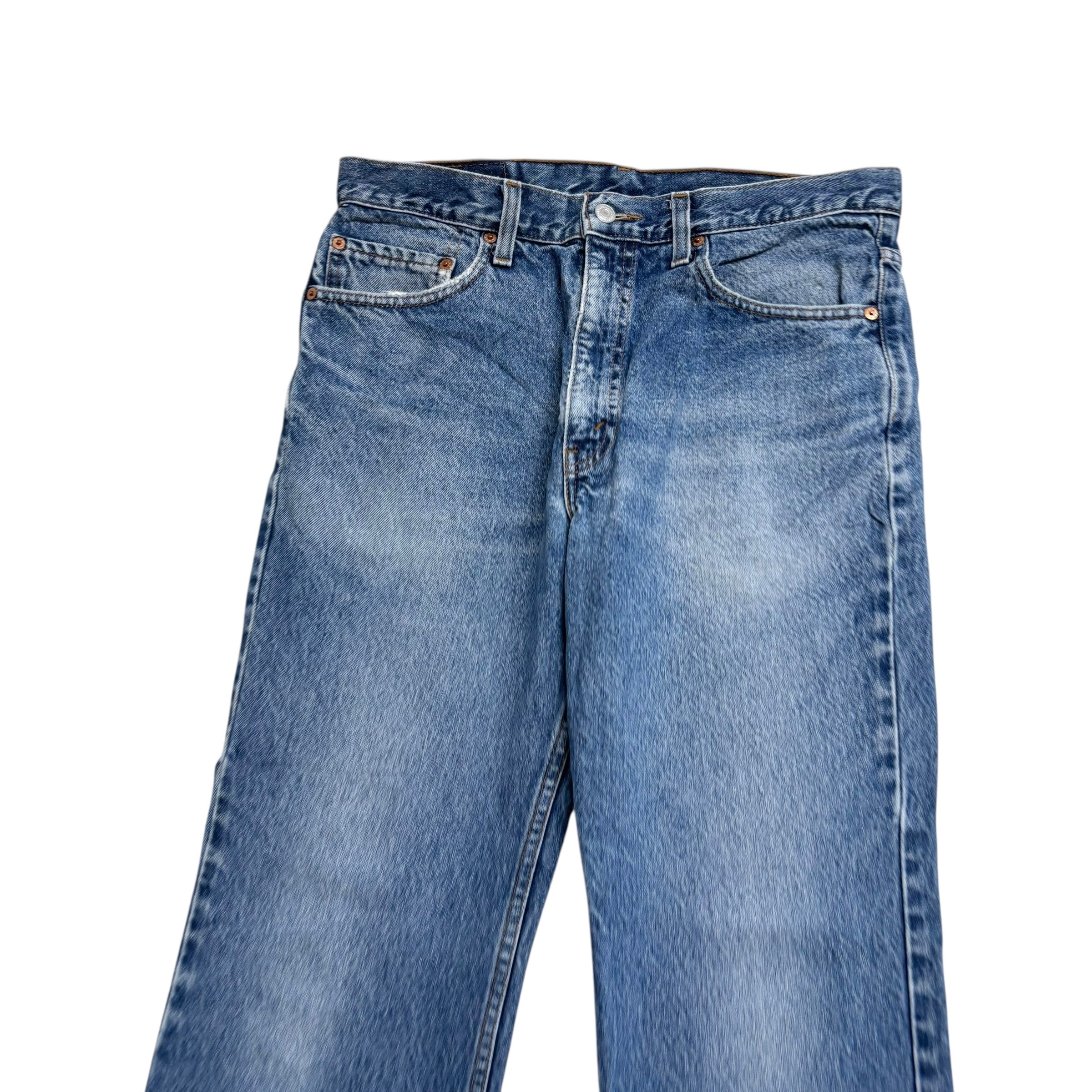 Levis 517 Jeans W33 L30 Mens Mid Blue Regular Bootcut Fit Vintage Denim (E)