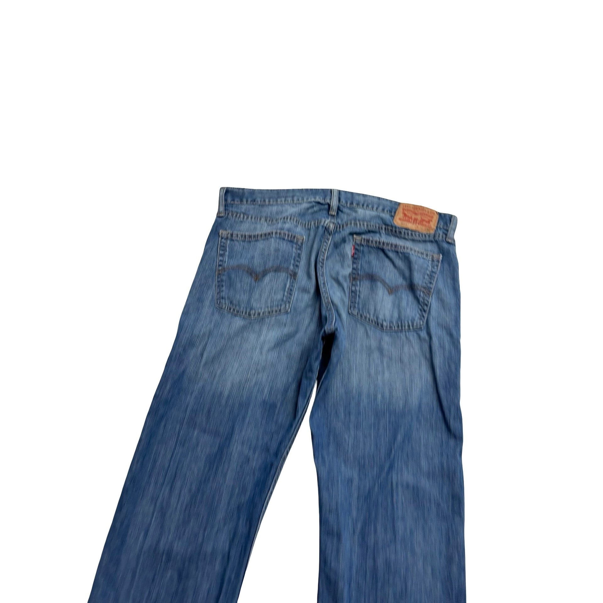 Levis 514 Jeans W36 L34 Mens Mid Blue Regular Straight Fit Denim