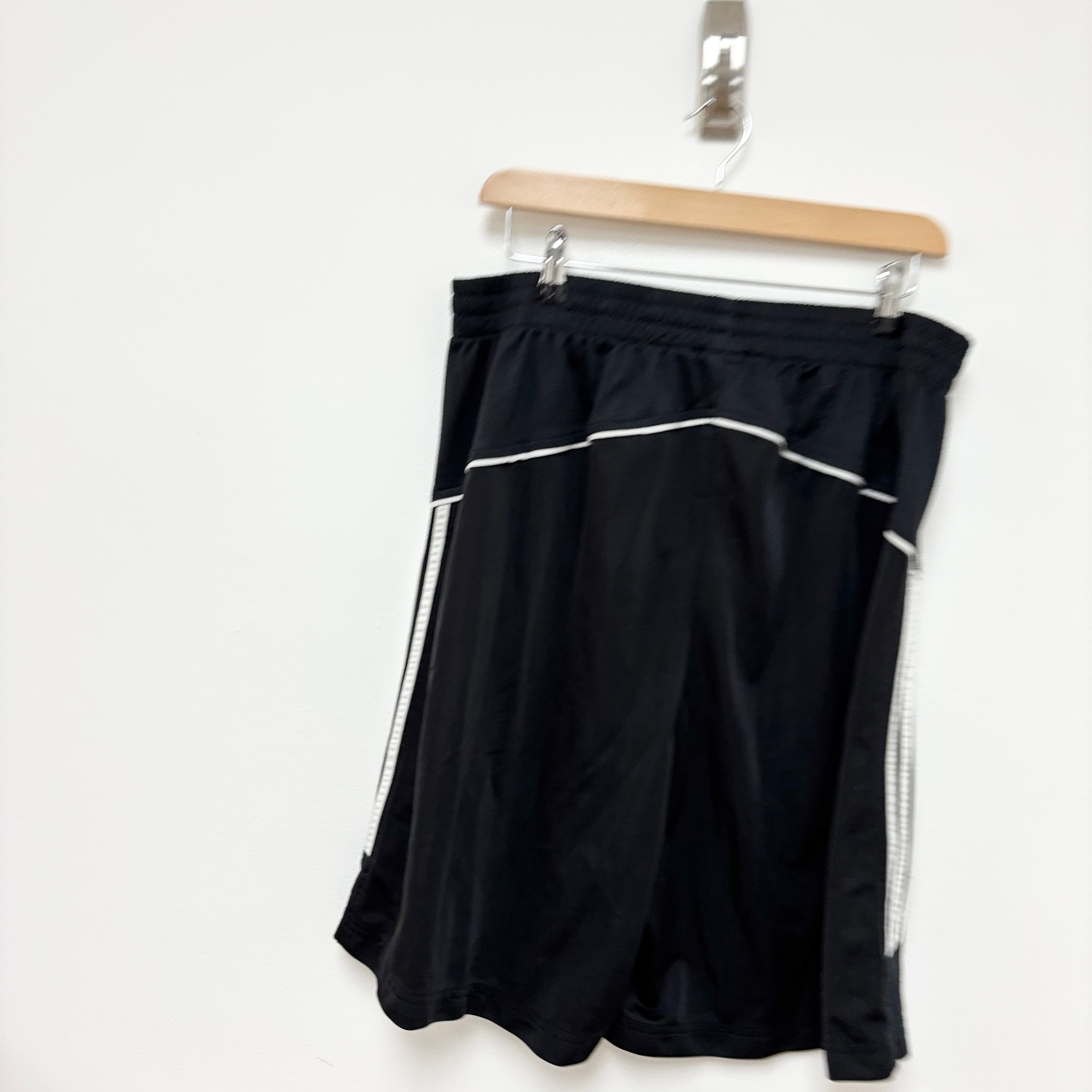 Adidas Shorts Mens XL Black Sports Running Gym Athletic Pockets (E)
