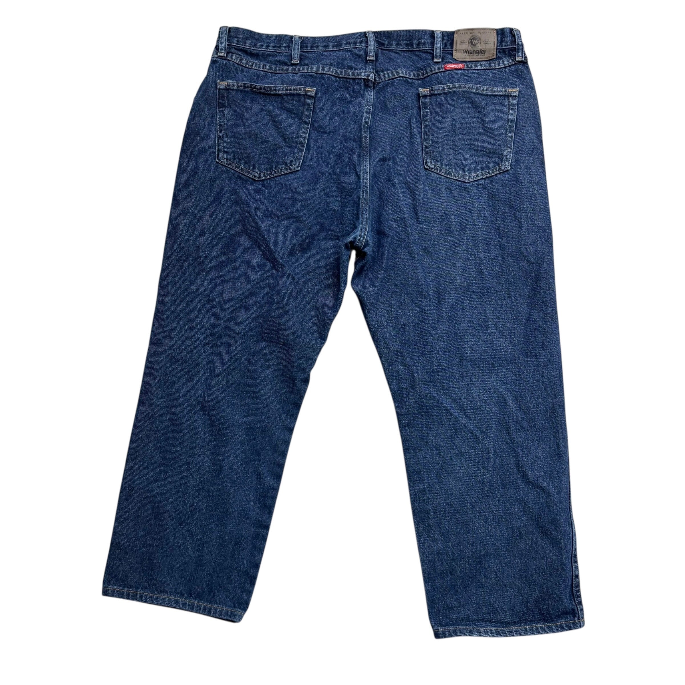 Wrangler Jeans W44 L27 Mens Dark Blue Regular Straight Fit Denim (E)