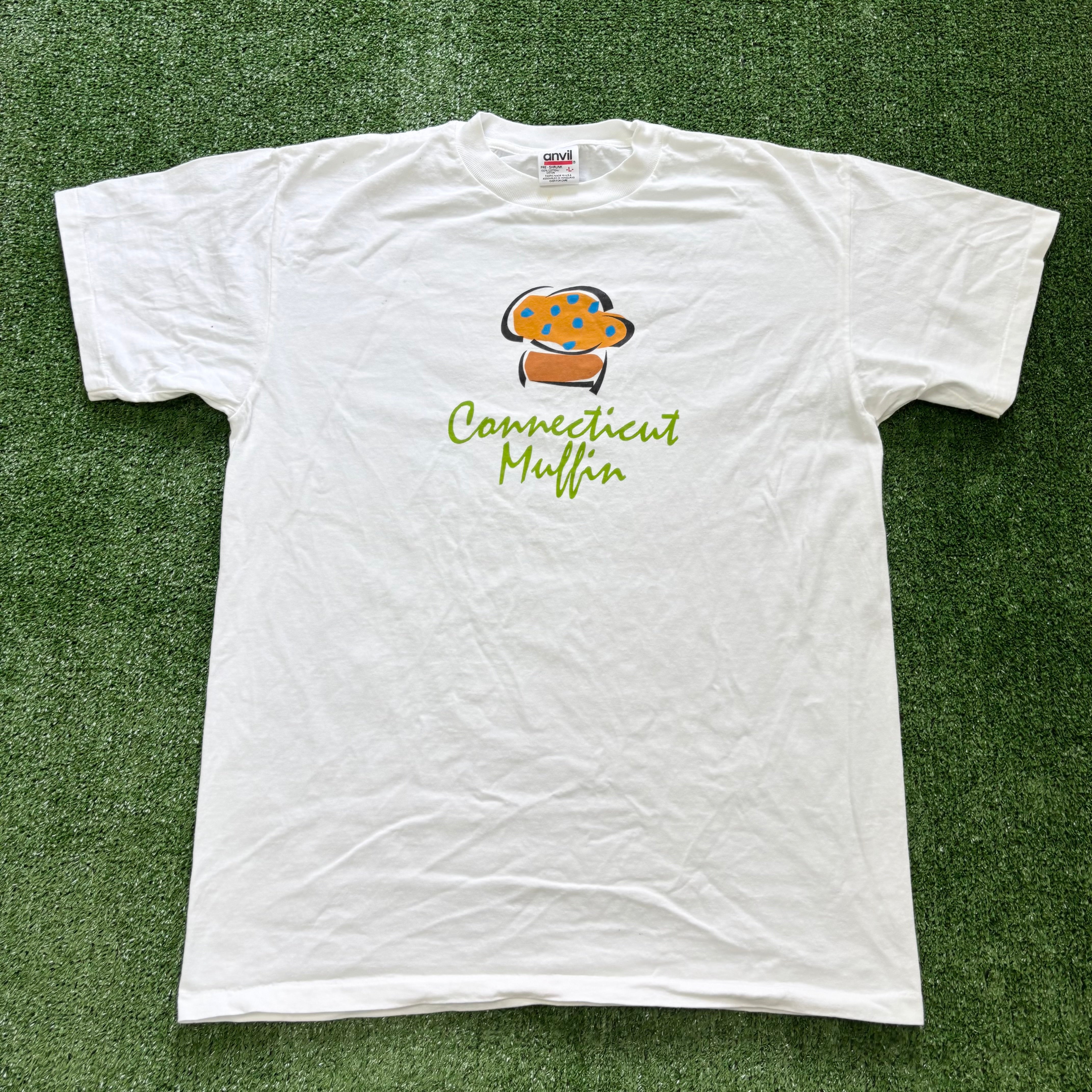 Vintage T Shirt Mens Large White Single Stitch Graphic Print 90s