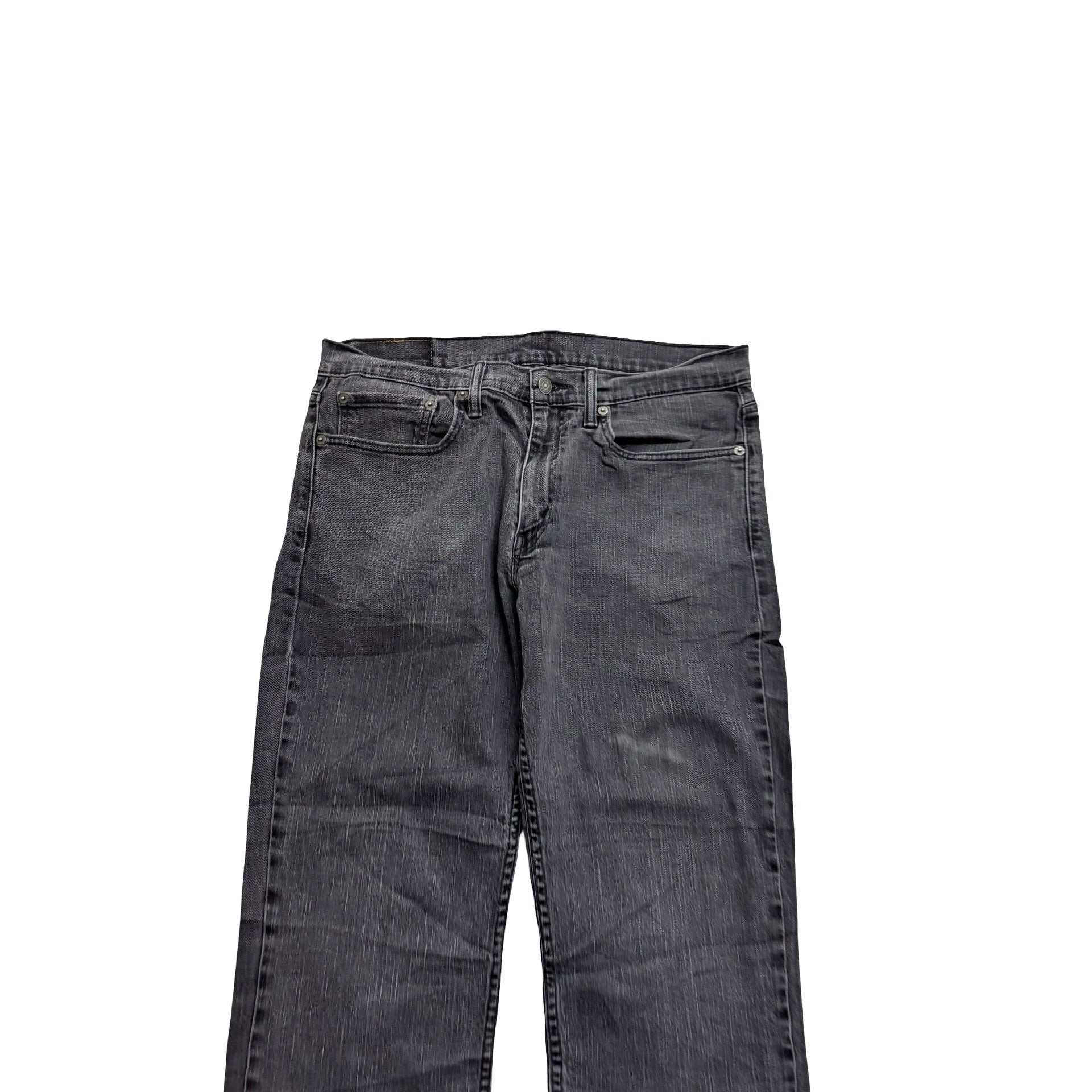 Levis 514 Jeans W34 L27 Mens Black Regular Straight Fit Stretch Denim