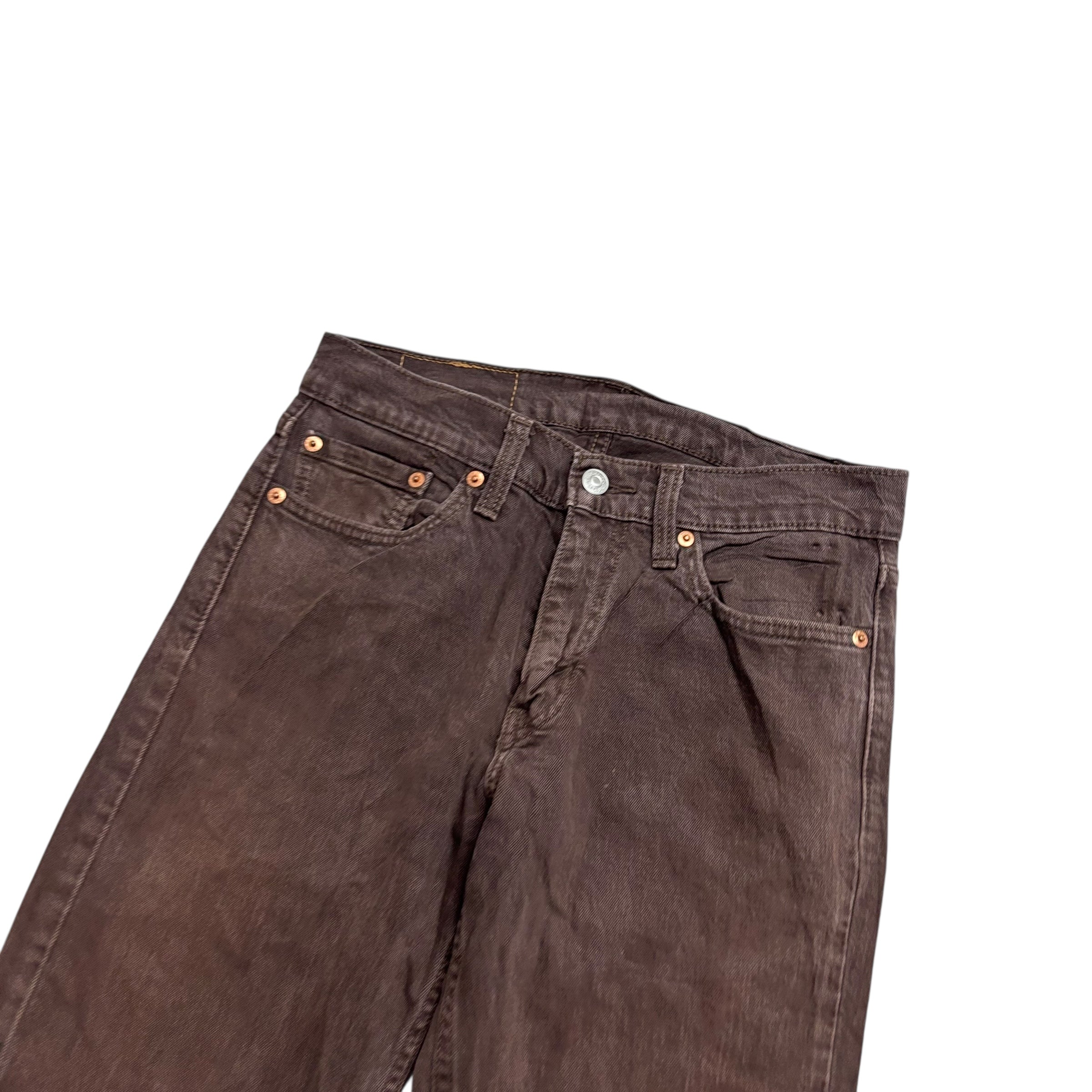 Levis 511 Jeans W28 L32 Mens Brown Slim Fit Stretch Denim