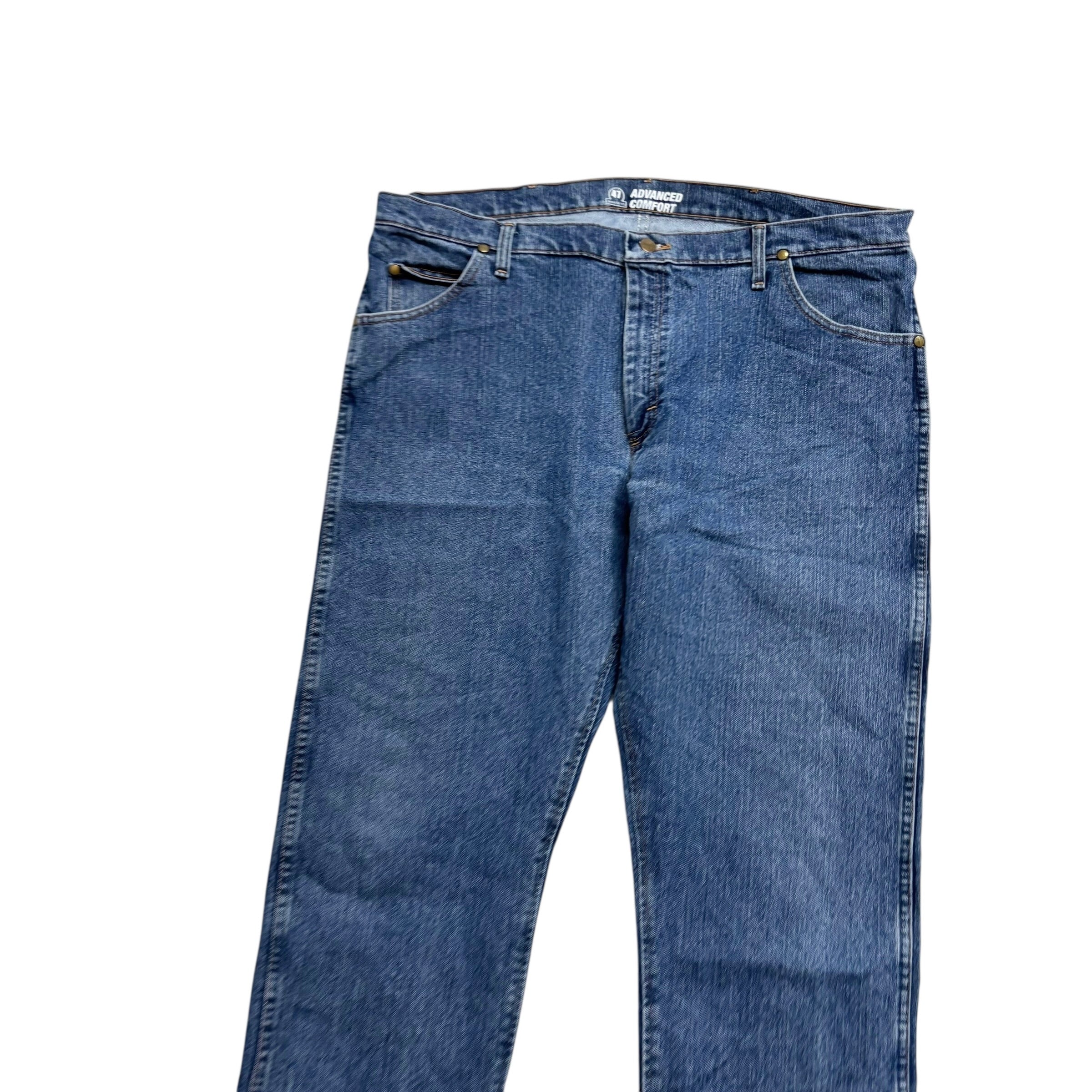 Wrangler Jeans Cowboy Cut W40 L30 Mens Mid Blue Advanced Comfort Stretch (E)