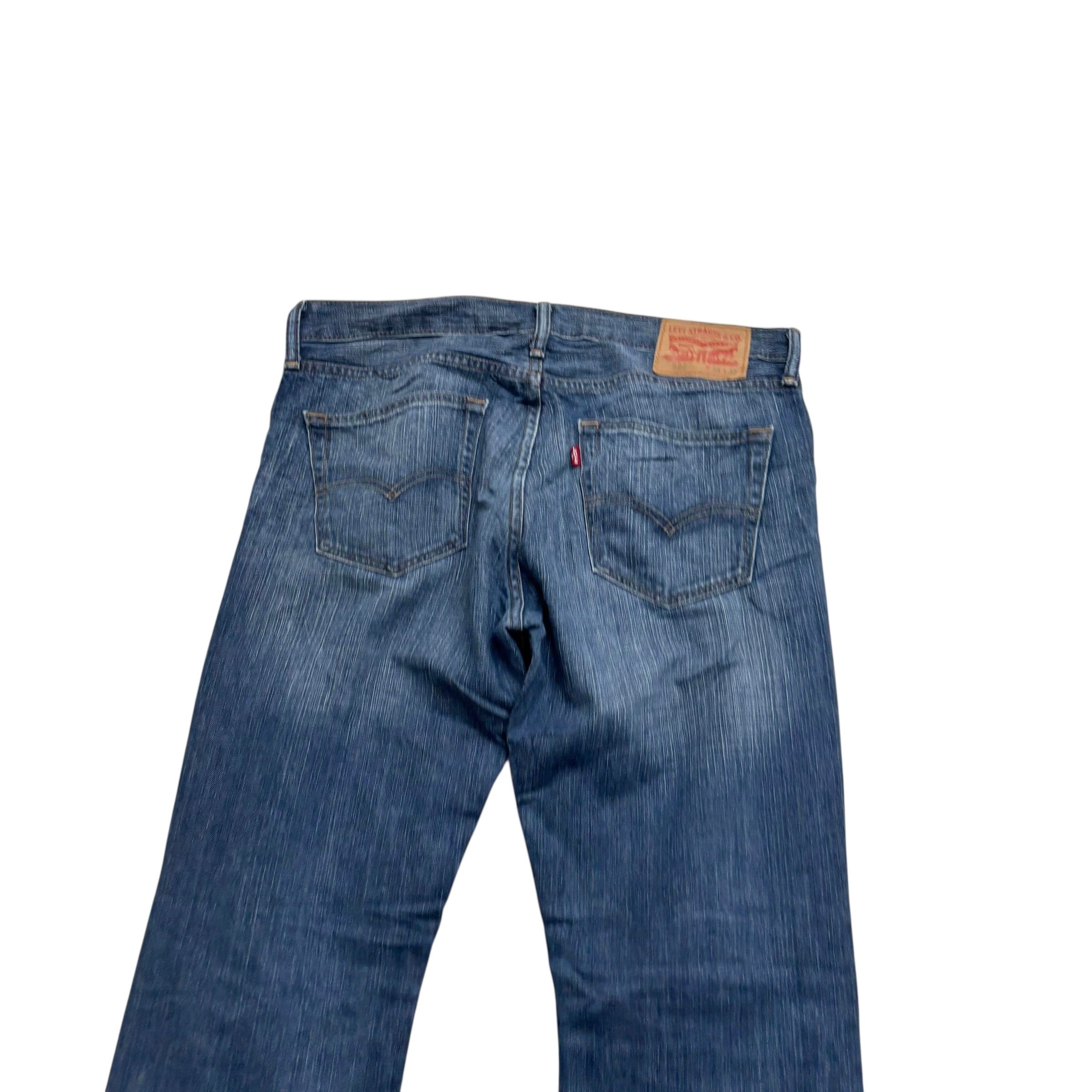 Levis 527 Jeans W34 L32 Mens Mid Blue Slim Bootcut Fit Denim