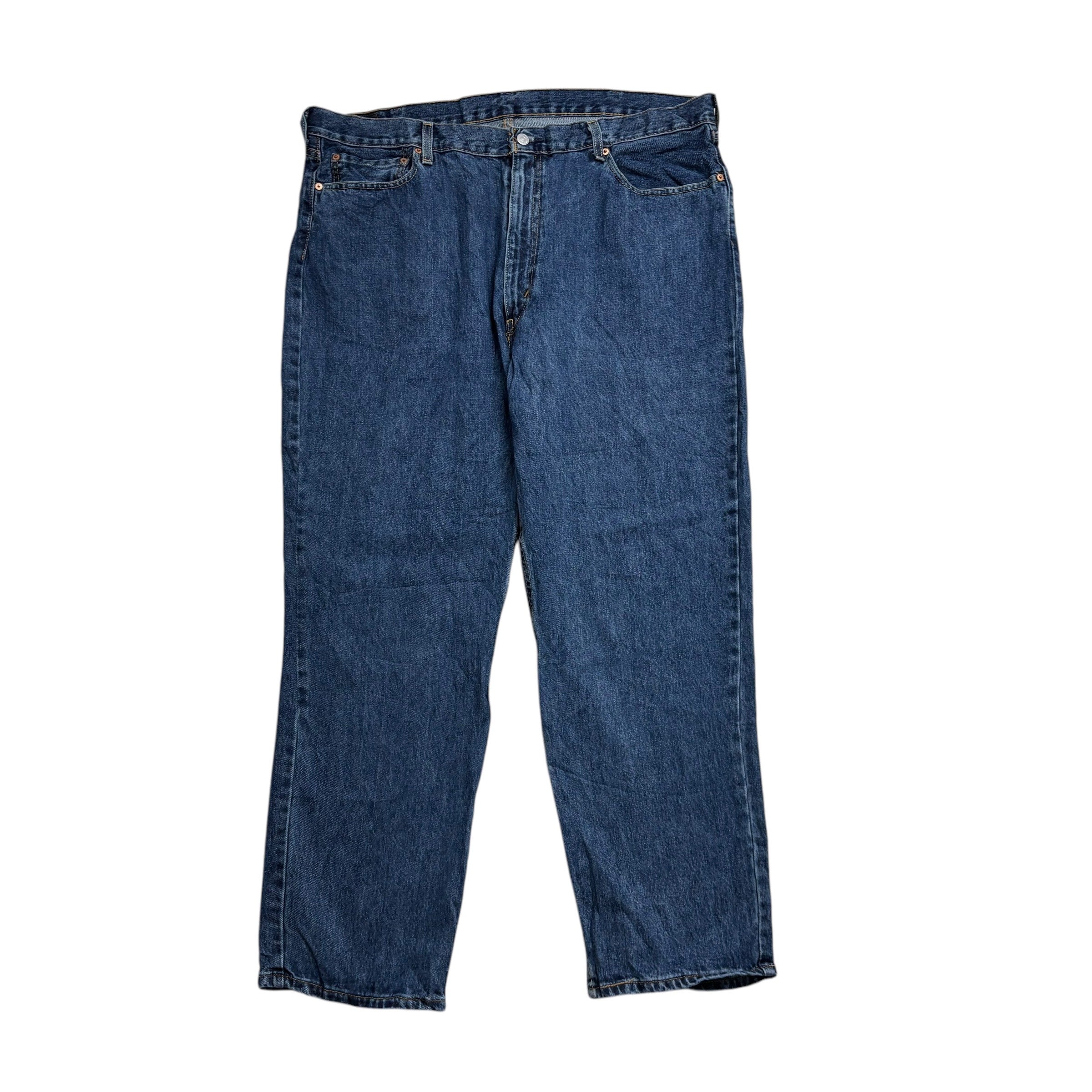 Levis 550 Jeans W42 L32 Mens Mid Blue Baggy Relaxed Straight Fit Denim (E)