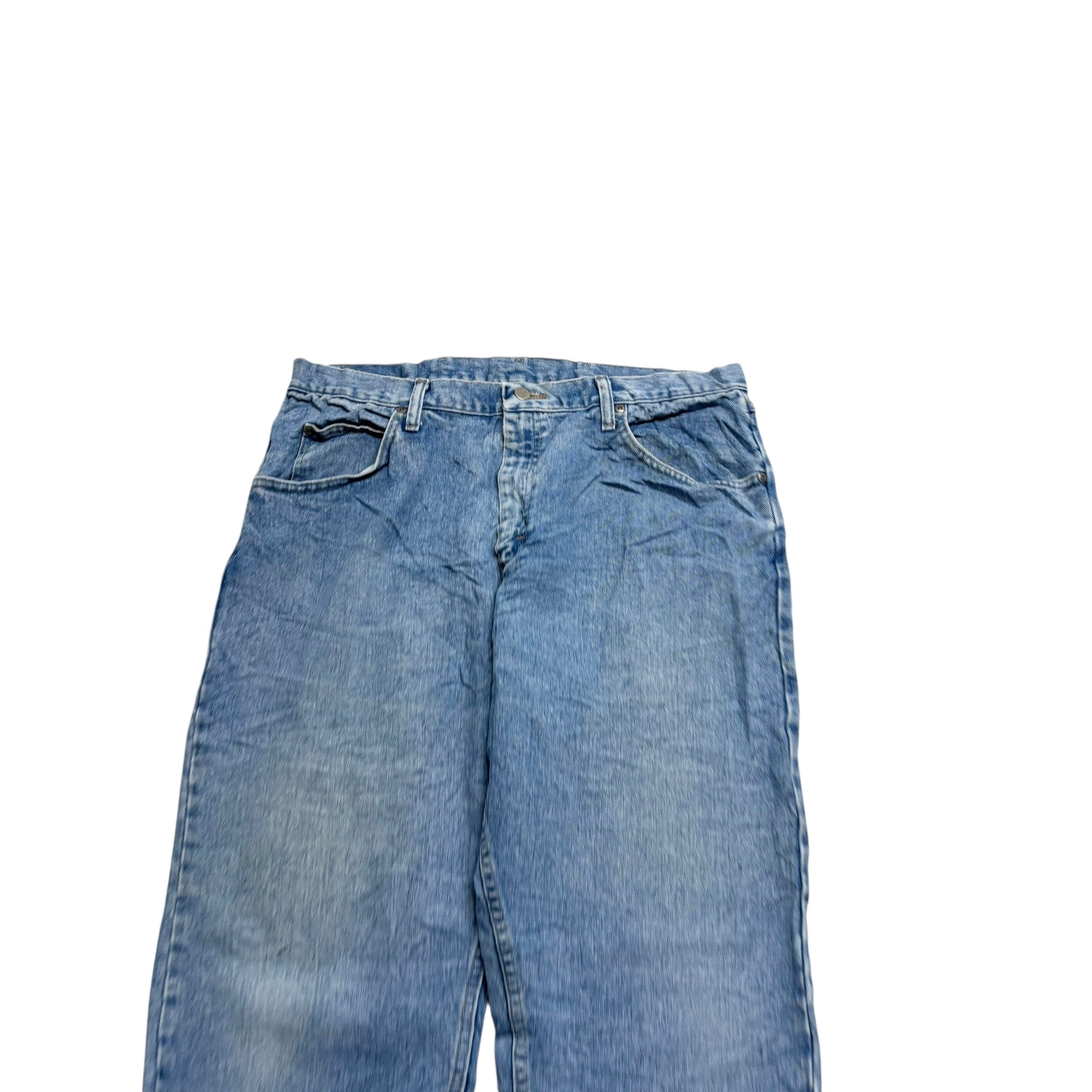 Wrangler Jeans W38 L29 Mens Light Blue Regular Straight Fit Denim