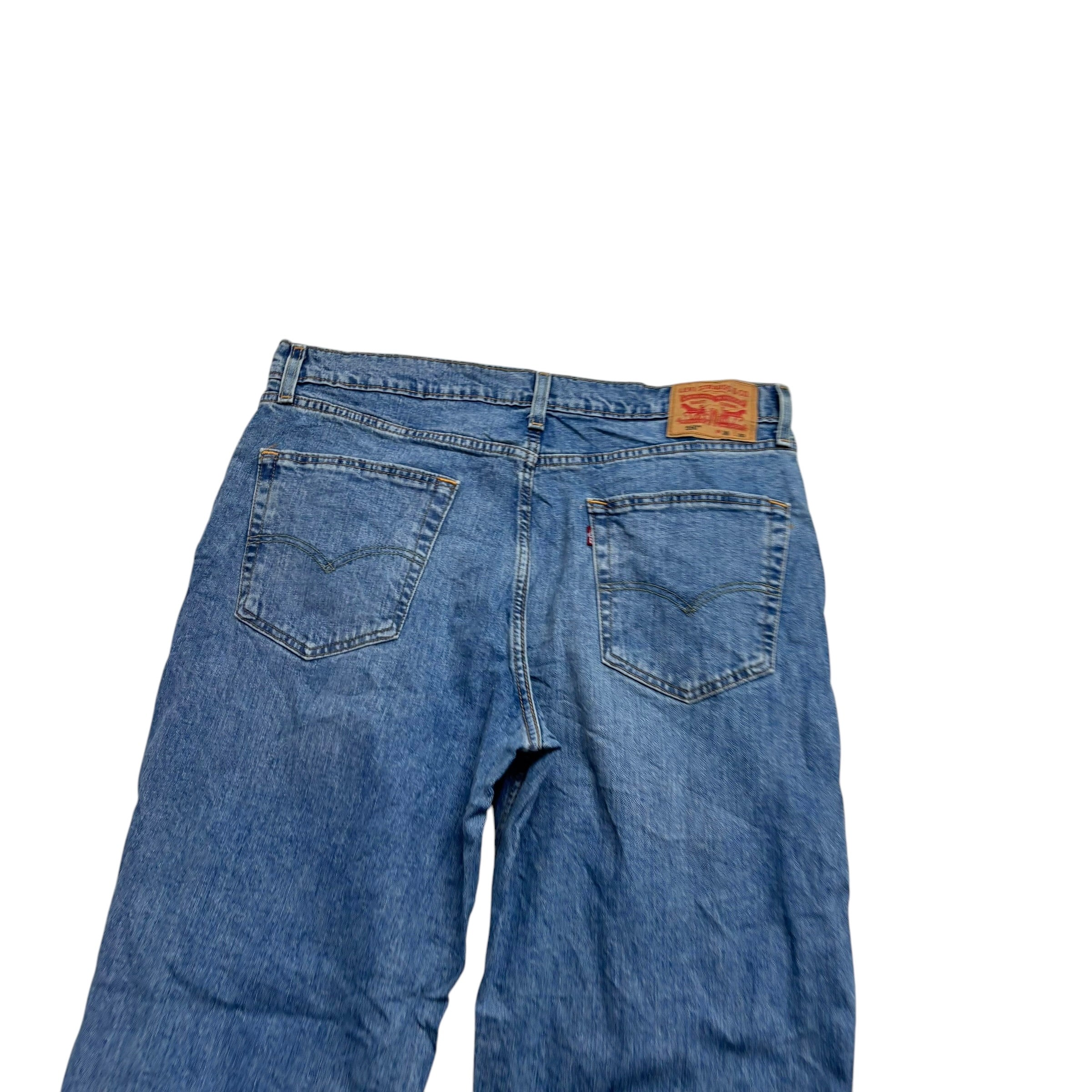 Levis 550 Jeans W36 L30 Mens Light Blue Baggy Relaxed Straight Stretch Denim