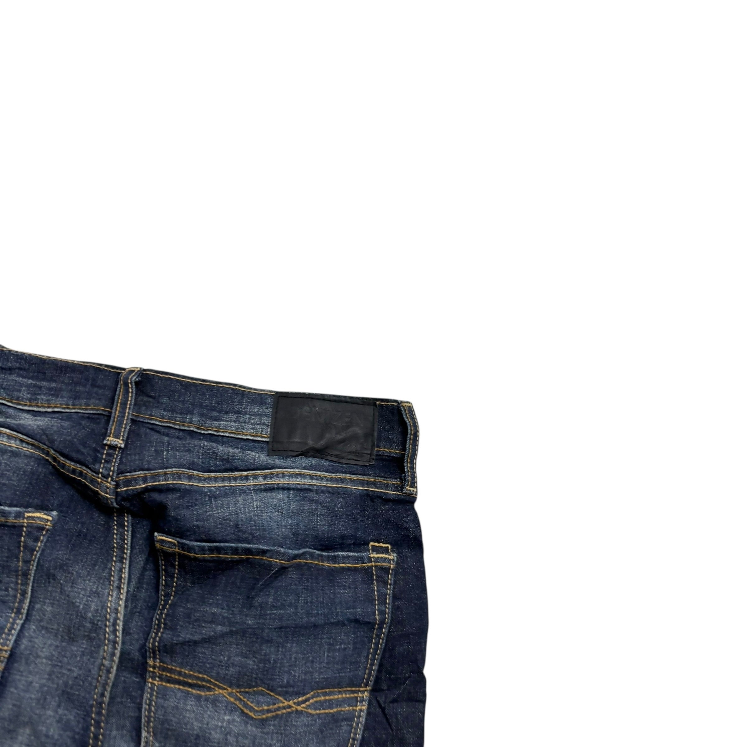 Levis Denizen Jeans W31 L29 Mens Dark Blue Slim Tapered Fit Stretch Denim (E)