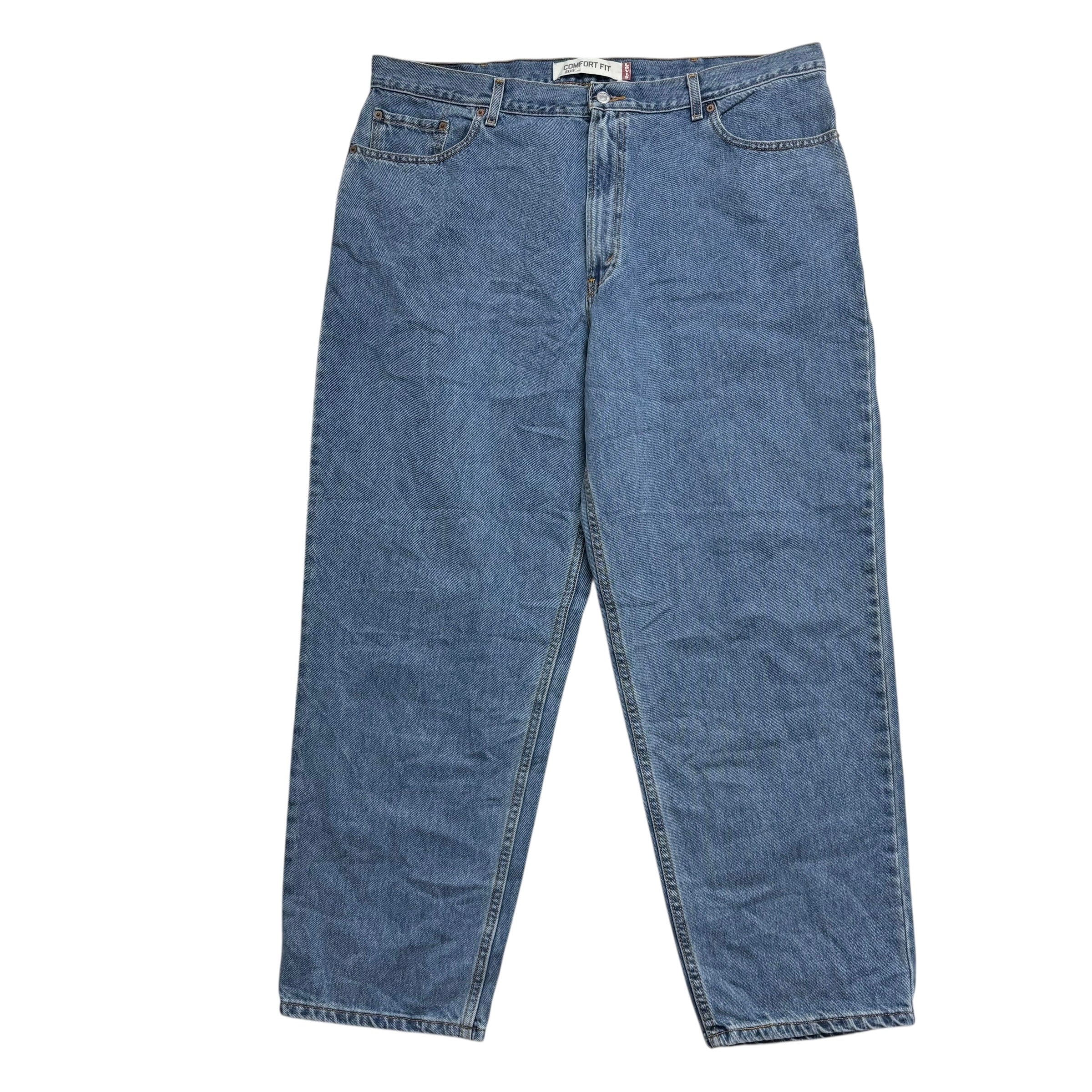 Levis 560 Jeans W42 L30 Mens Mid Blue Baggy Relaxed Comfort Vintage Denim (E)