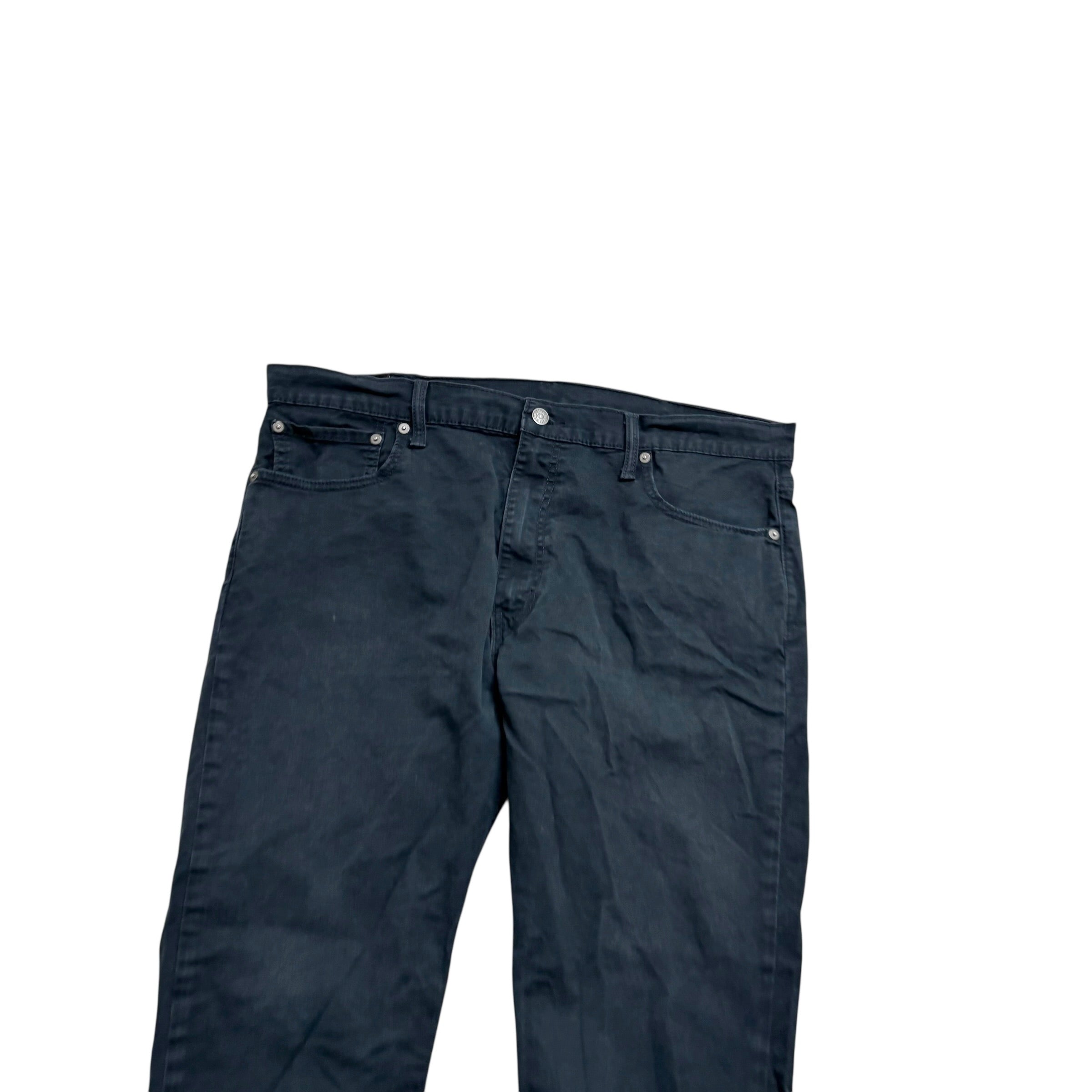 Levis 512 Trousers W38 L27 Mens Navy Blue Slim Tapered Fit Stretch Pants