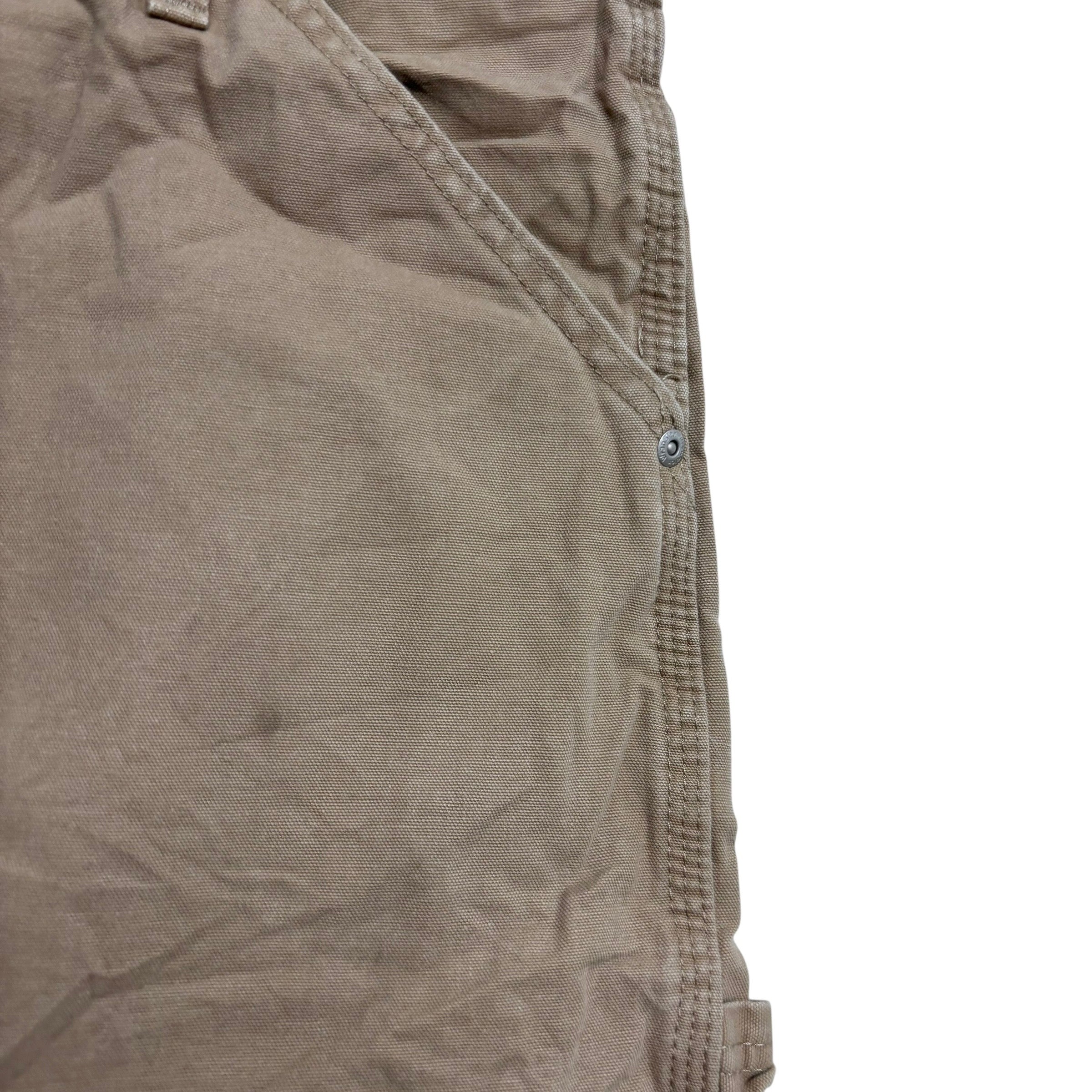 Wrangler Carpenter Pants W44 L32 Mens Tan Relaxed Straight Fit Trousers