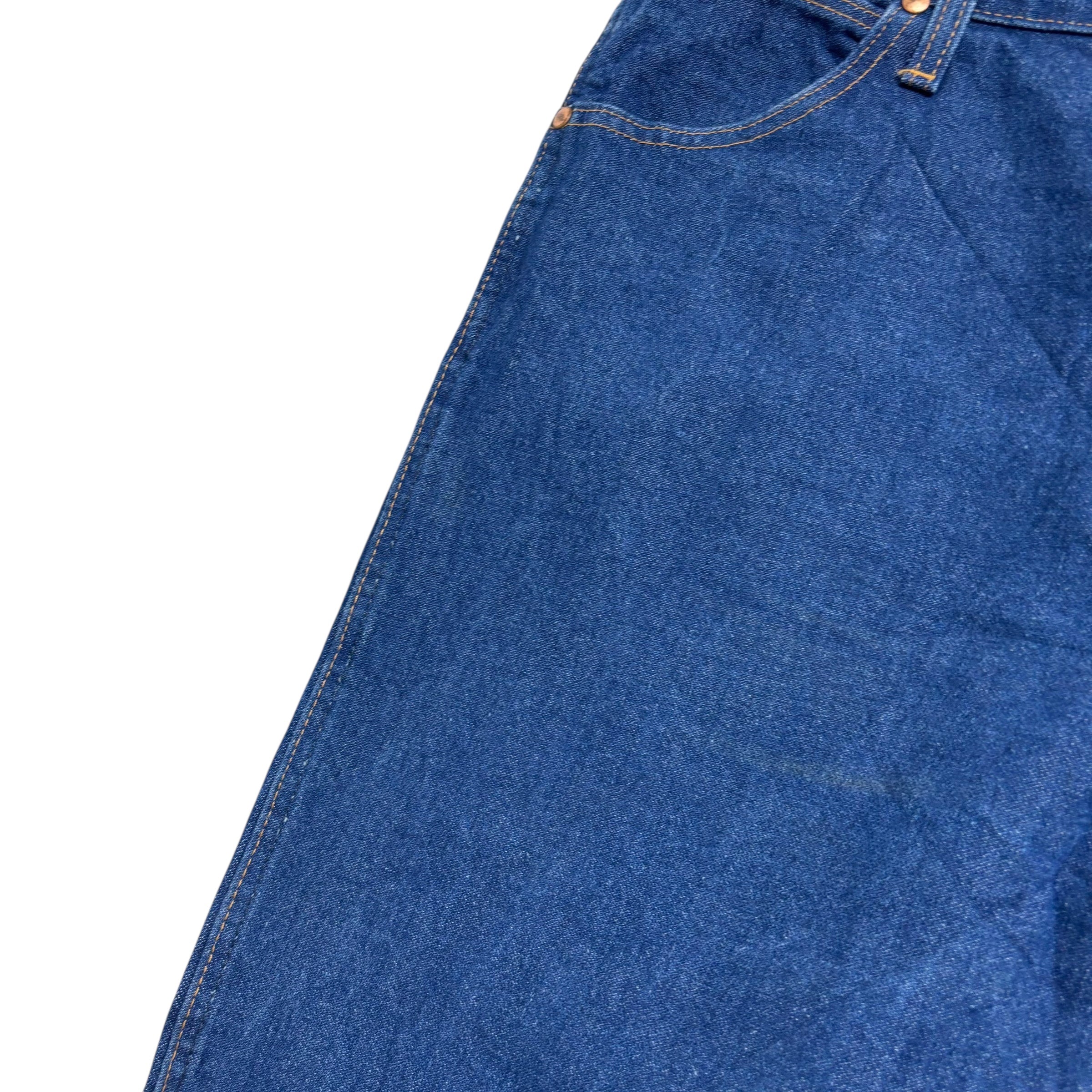 Wrangler Jeans Cowboy Cut W42 L32 Mens Dark Blue 13MWZ Original Fit Denim (E)