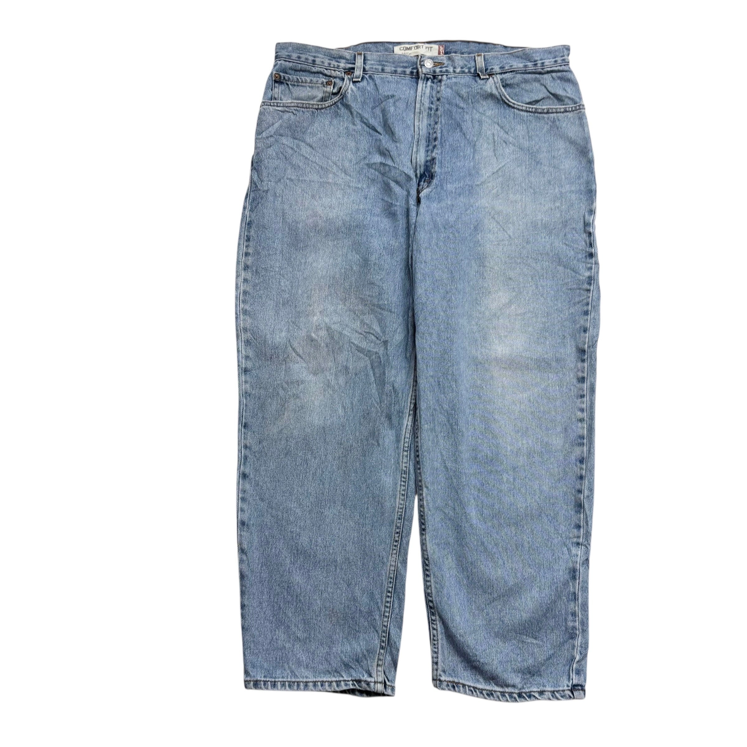 Levis 560 Jeans W40 L30 Mens Light Blue Baggy Relaxed Comfort Fit Vintage Denim