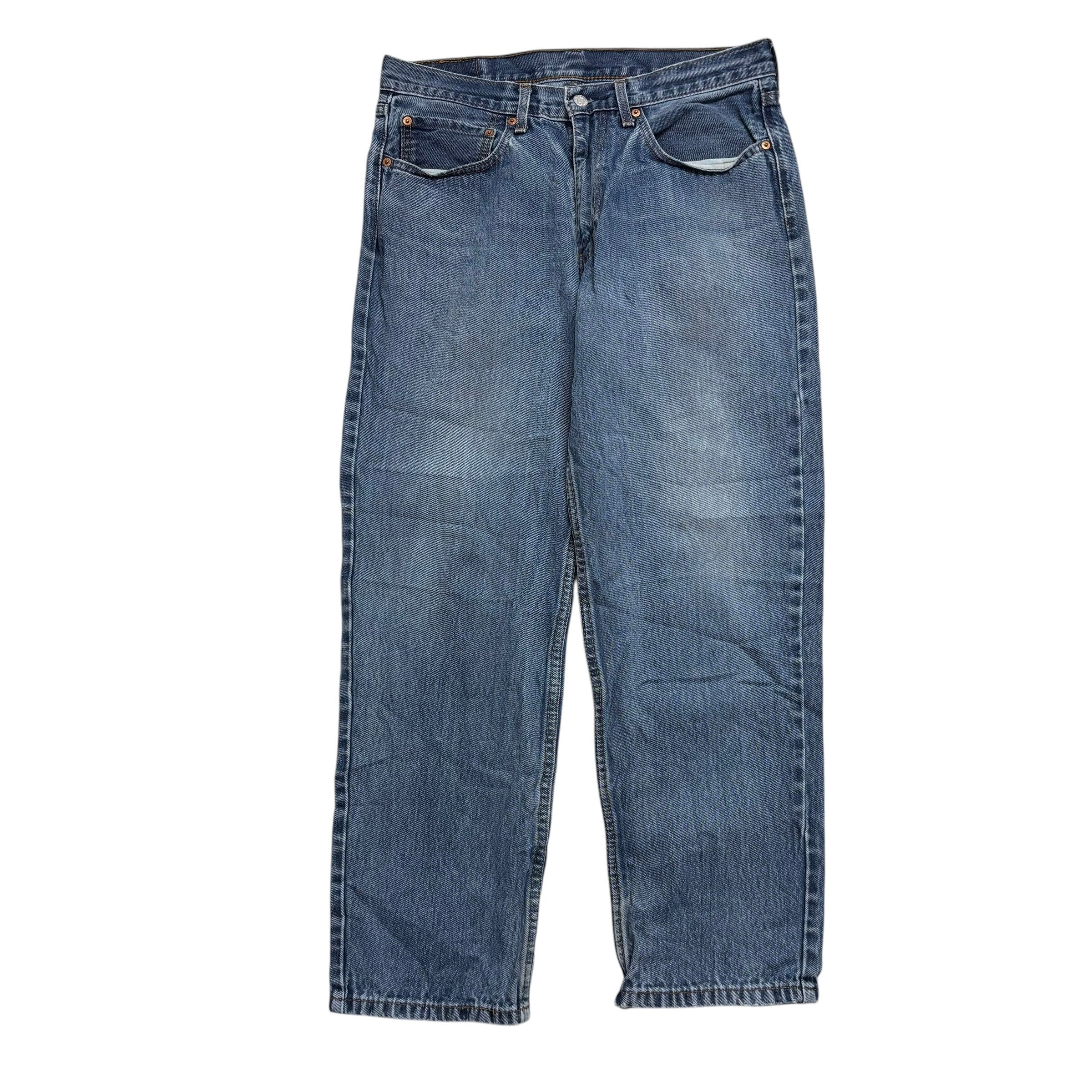 Levis 550 Jeans W34 L30 Mens Mid Blue Baggy Relaxed Straight Fit Denim
