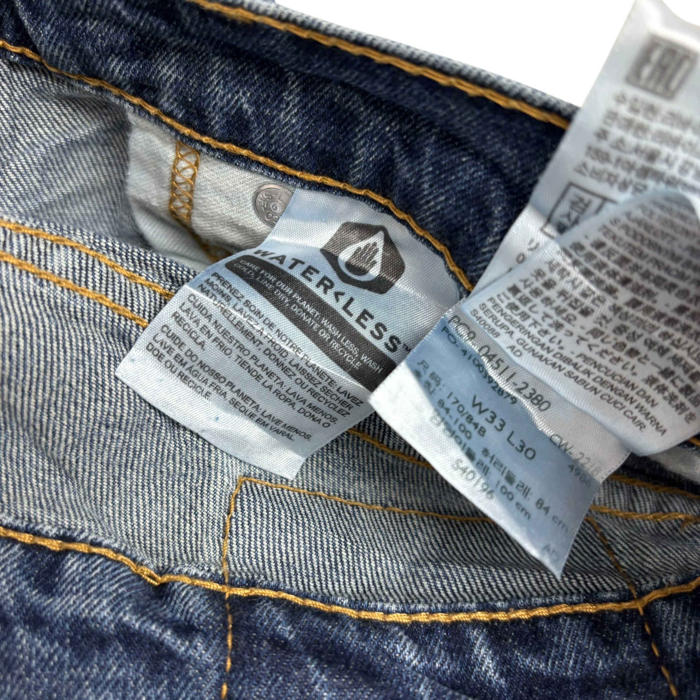 Levis 511 Jeans W33 L30 Mens Mid Blue Slim Fit Stretch Denim (E)