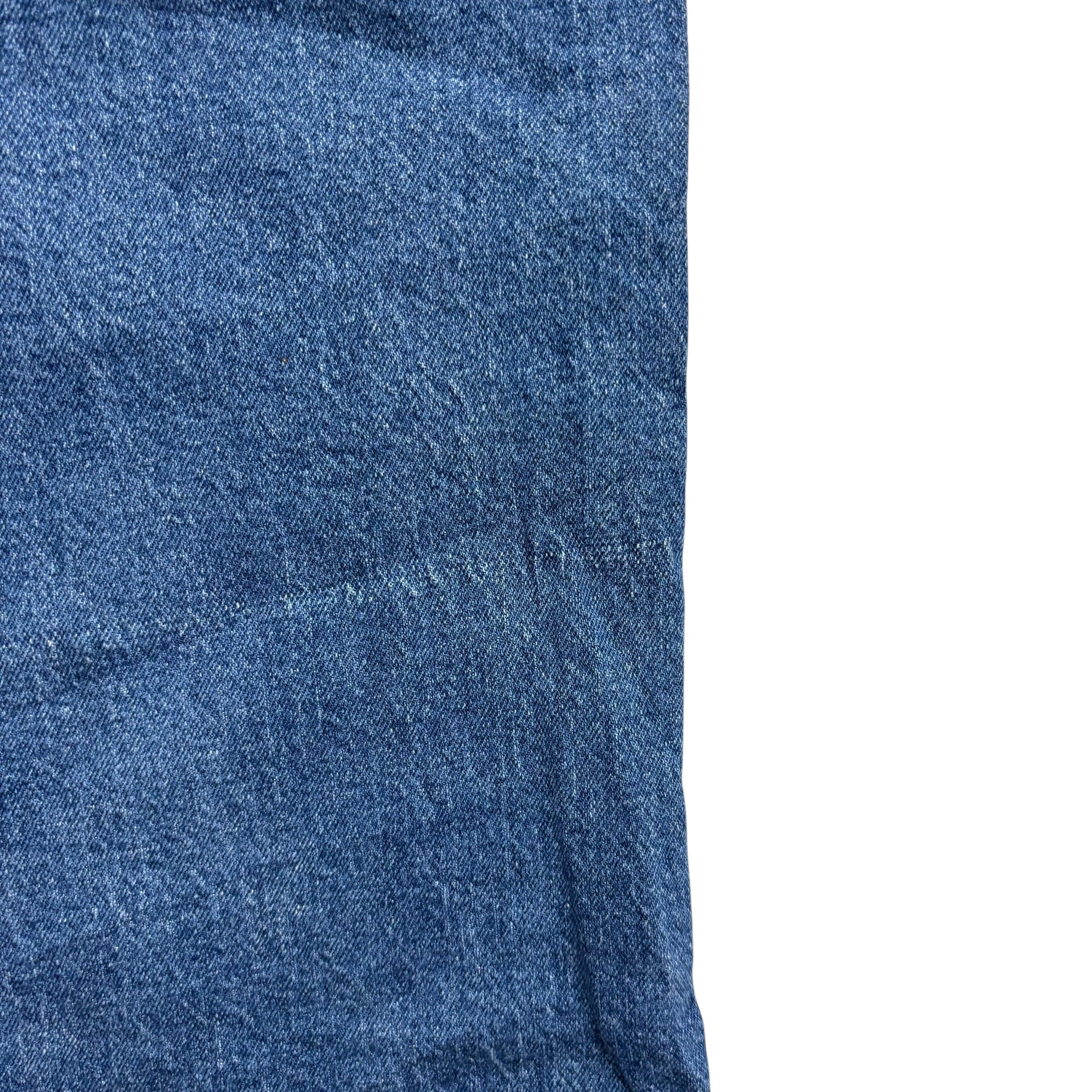 Wrangler Jeans W40 L29 Mens Mid Blue Regular Straight Fit Stretch Denim