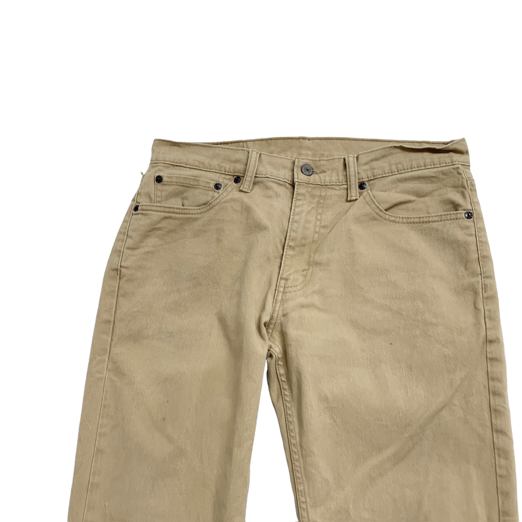 Levis 511 Trousers W33 L32 Mens Beige Tan Slim Fit Stretch Cotton Pants