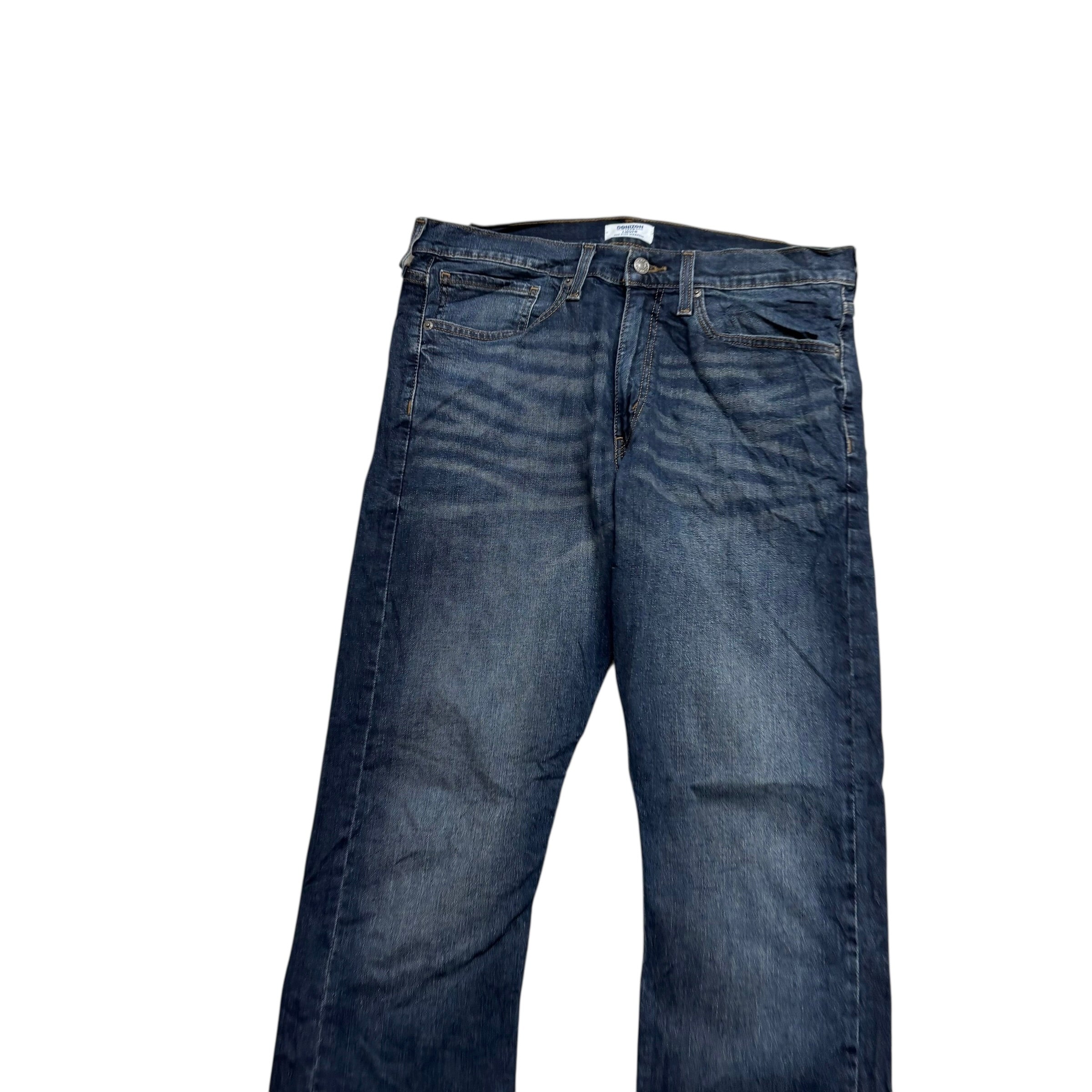 Levis Denizen Jeans W34 L32 Mens Dark Blue Slim Straight Fit Stretch Denim