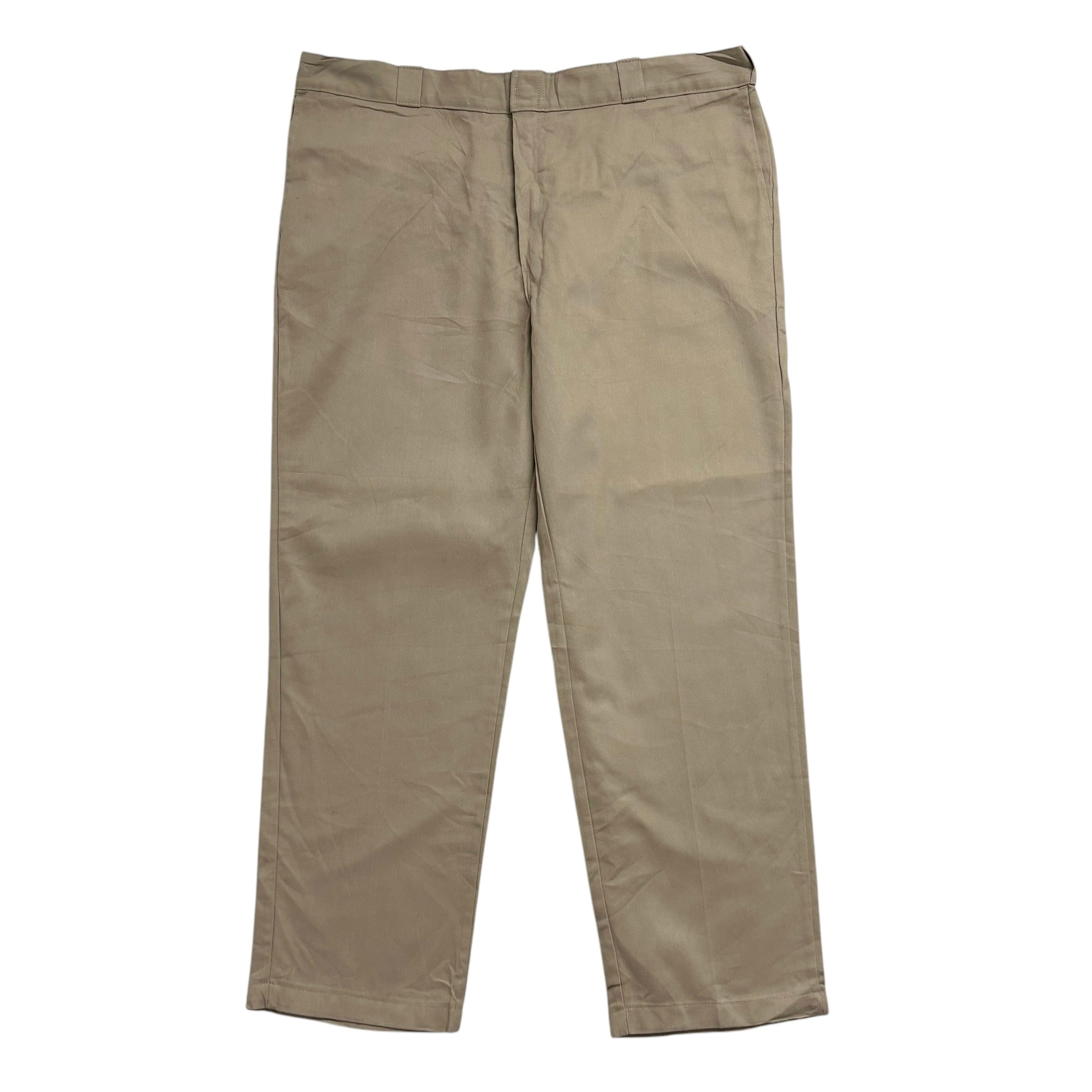 Dickies 874 Trousers W44 L32 Mens Beige Sand Pants Original Straight Workwear