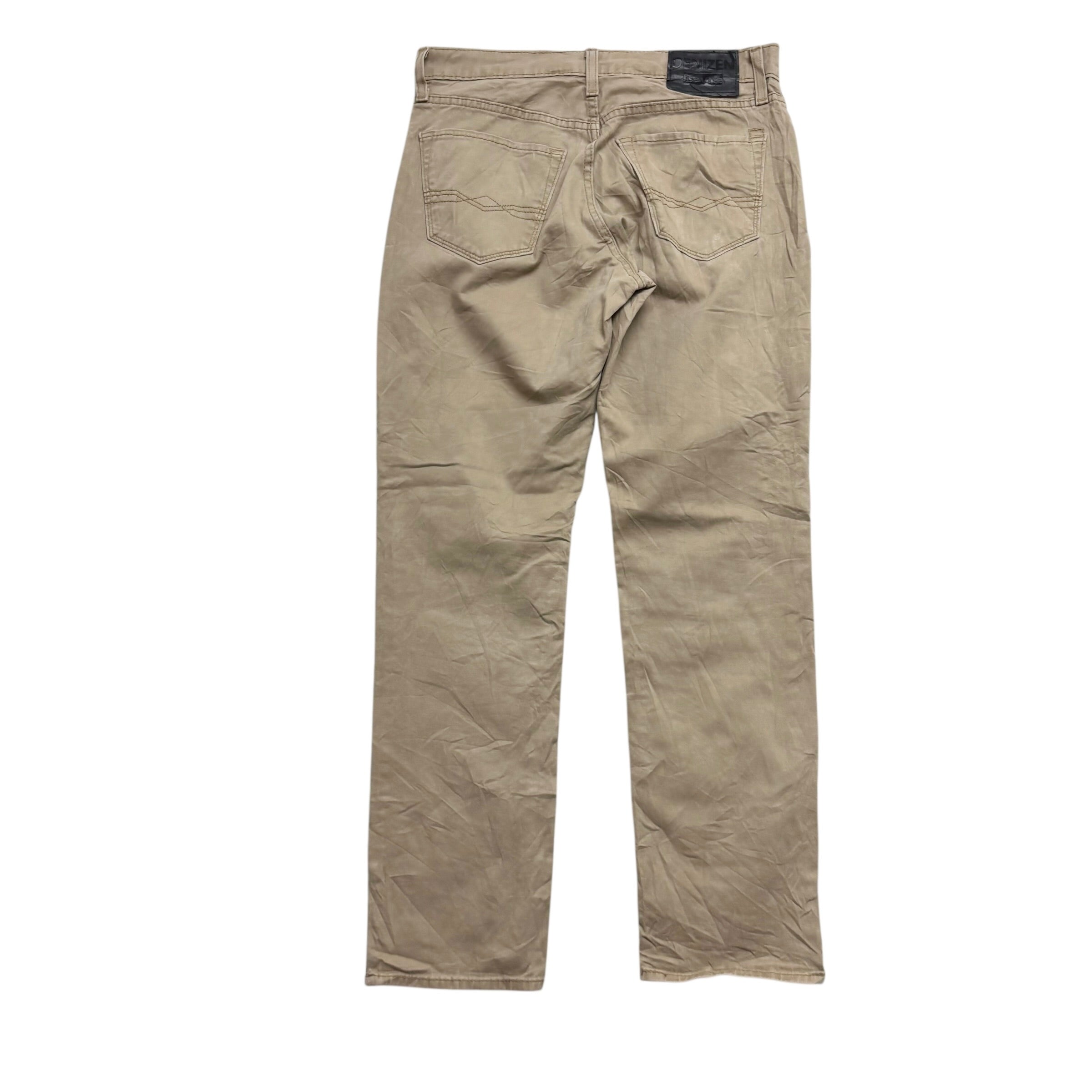 Levis Denizen Trousers W30 L31 Mens Brown Athletic Tapered Stretch Pants