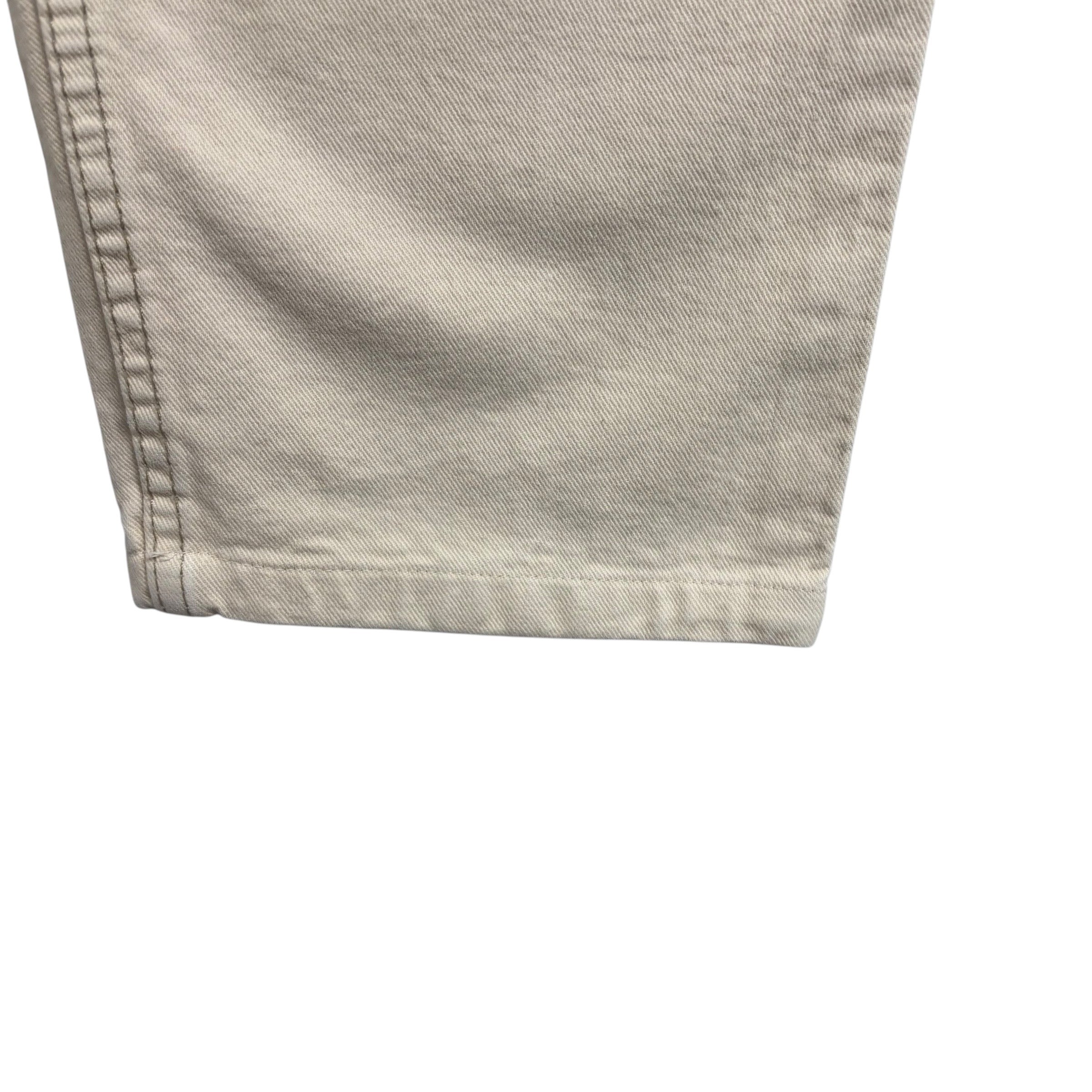 Levis 550 Jeans W30 L31 Mens Cream Relaxed Taper Made In USA Orange Tab Denim