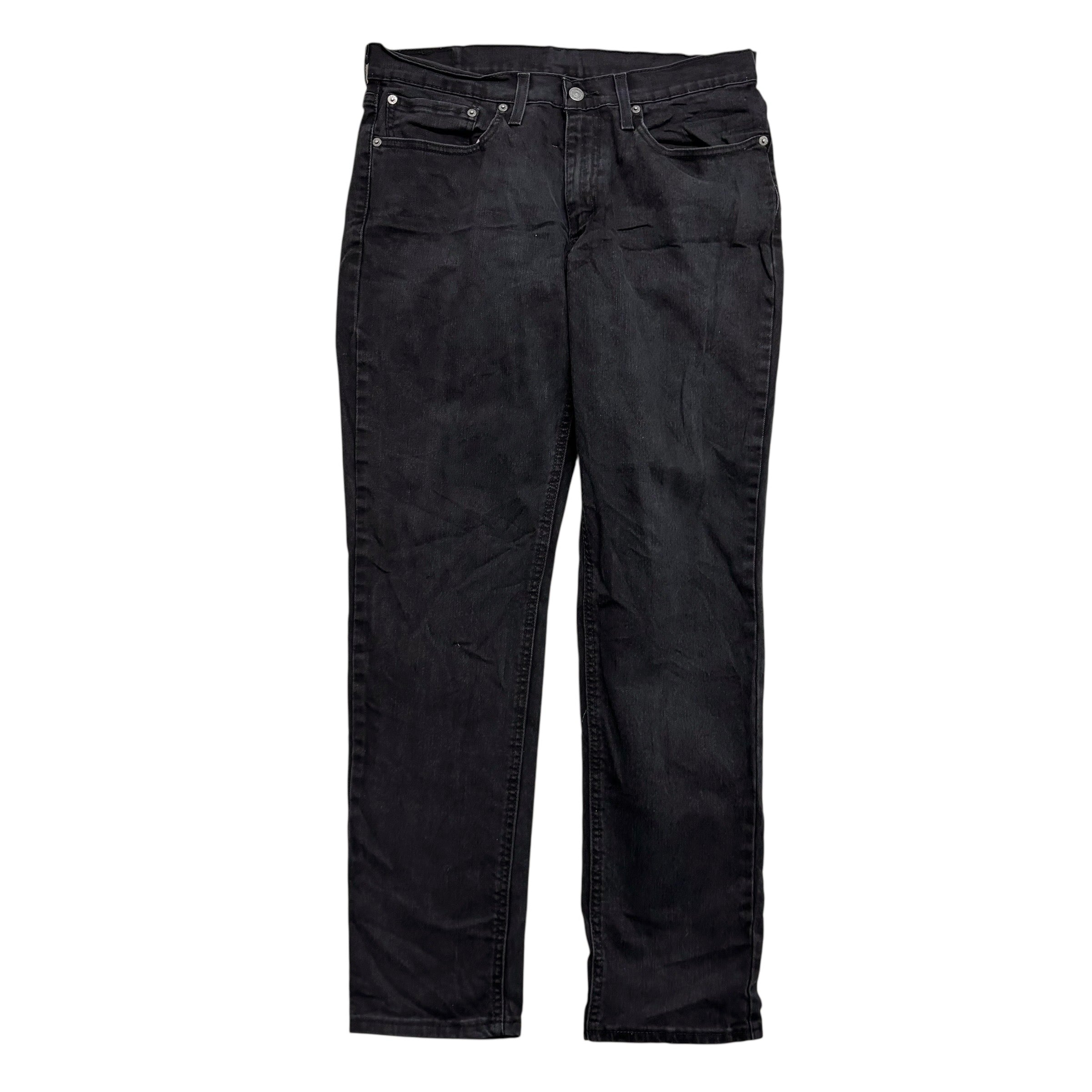 Levis 531 Jeans W34 L31 Mens Black Athletic Slim Fit Stretch Denim (E)