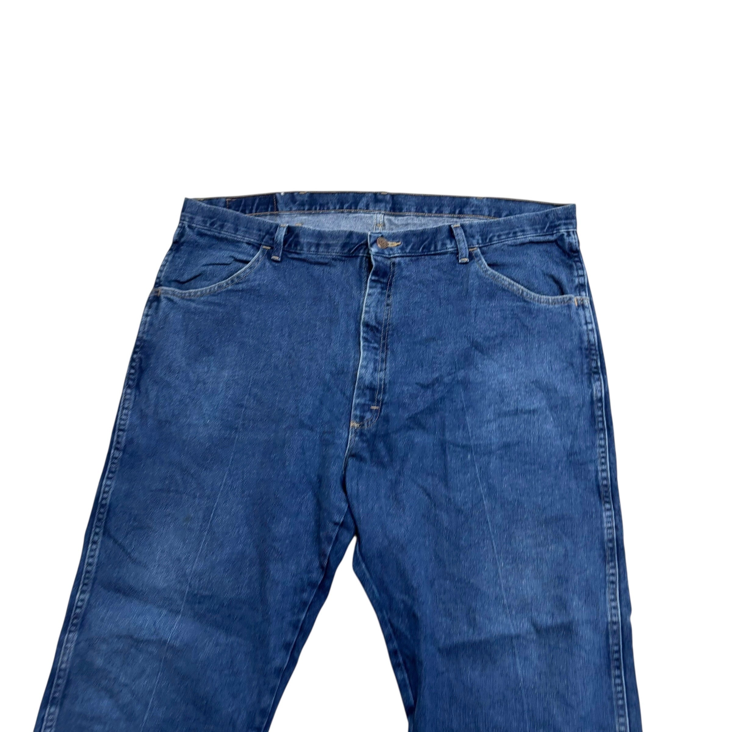 Wrangler Jeans W42 L32 Mens Mid Blue Regular Straight Fit Denim