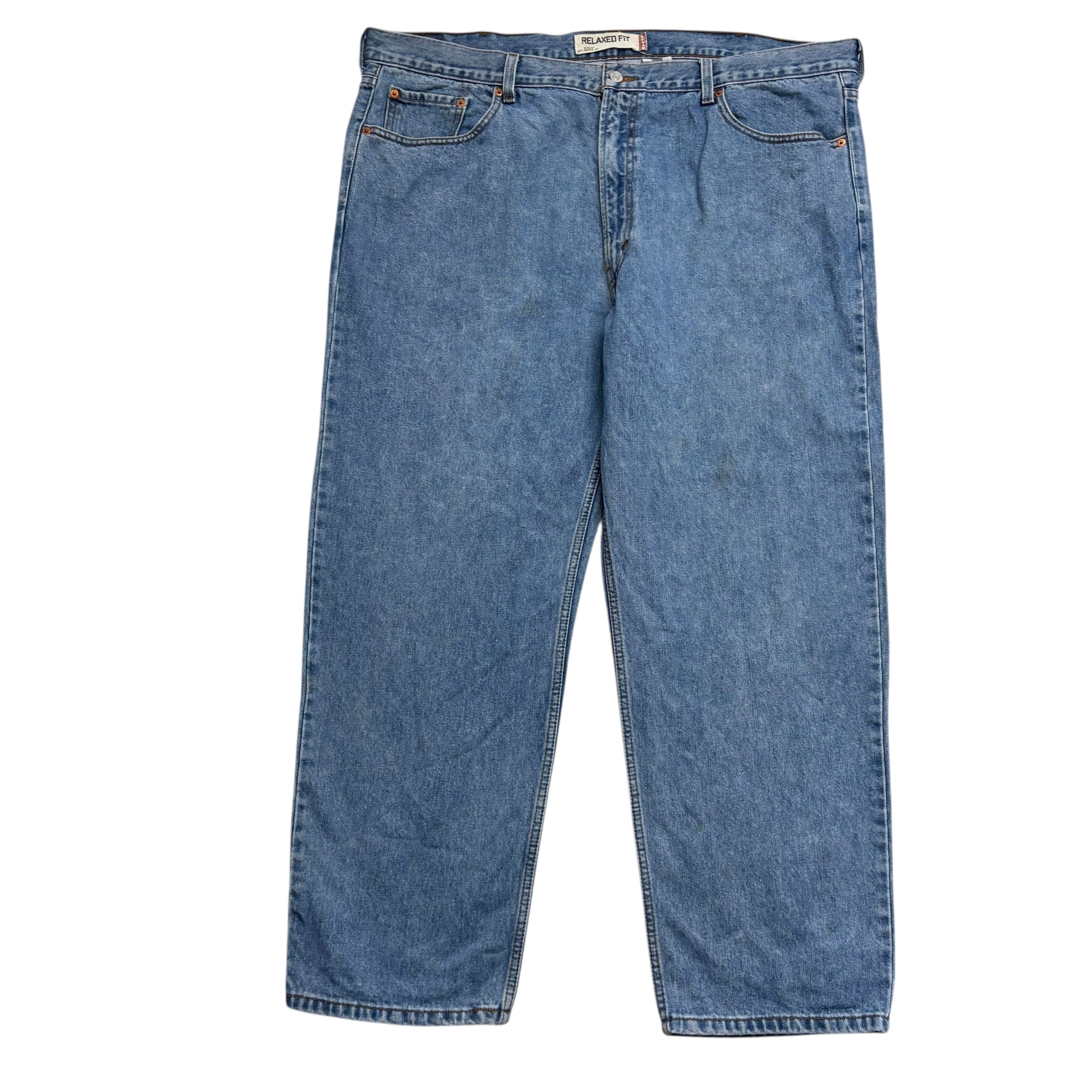 Levis 550 Jeans W44 L30 Mens Light Blue Baggy Relaxed Straight Fit Vintage Denim