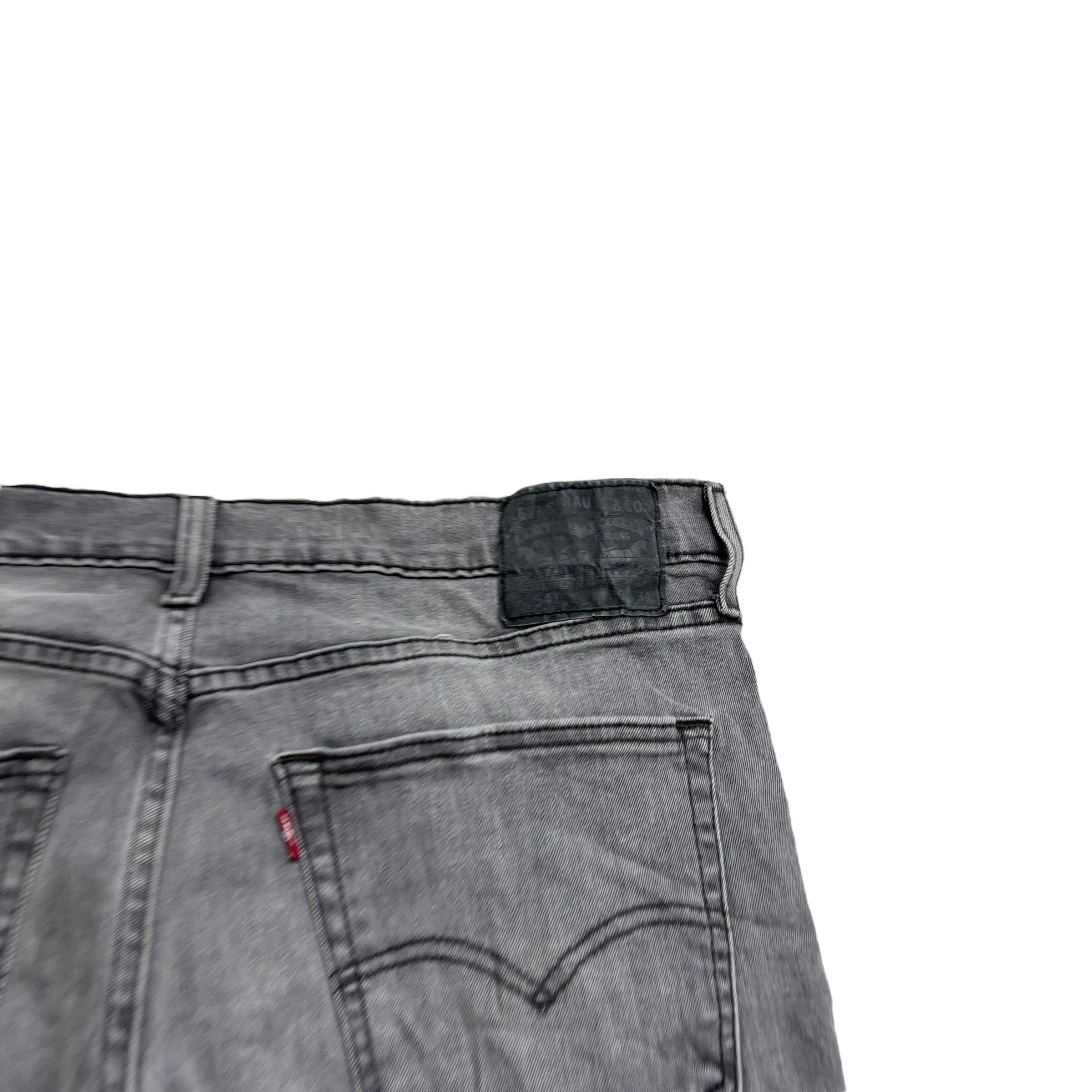 Levis 541 Jeans W36 L34 Mens Grey Athletic Tapered Fit Stretch Denim (E)