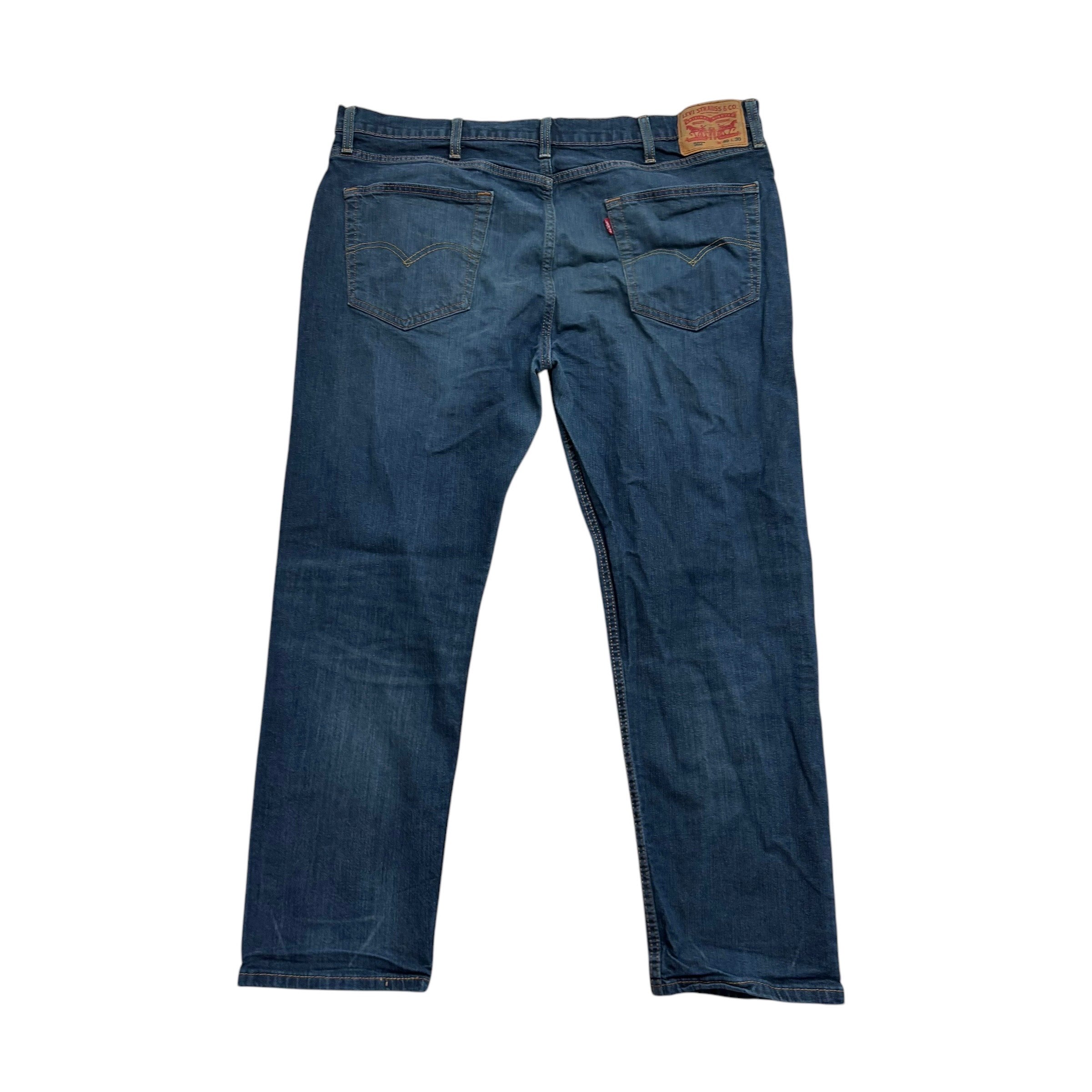 Levis 502 Jeans W40 L29 Mens Dark Blue Regular Tapered Fit Stretch Denim (E)