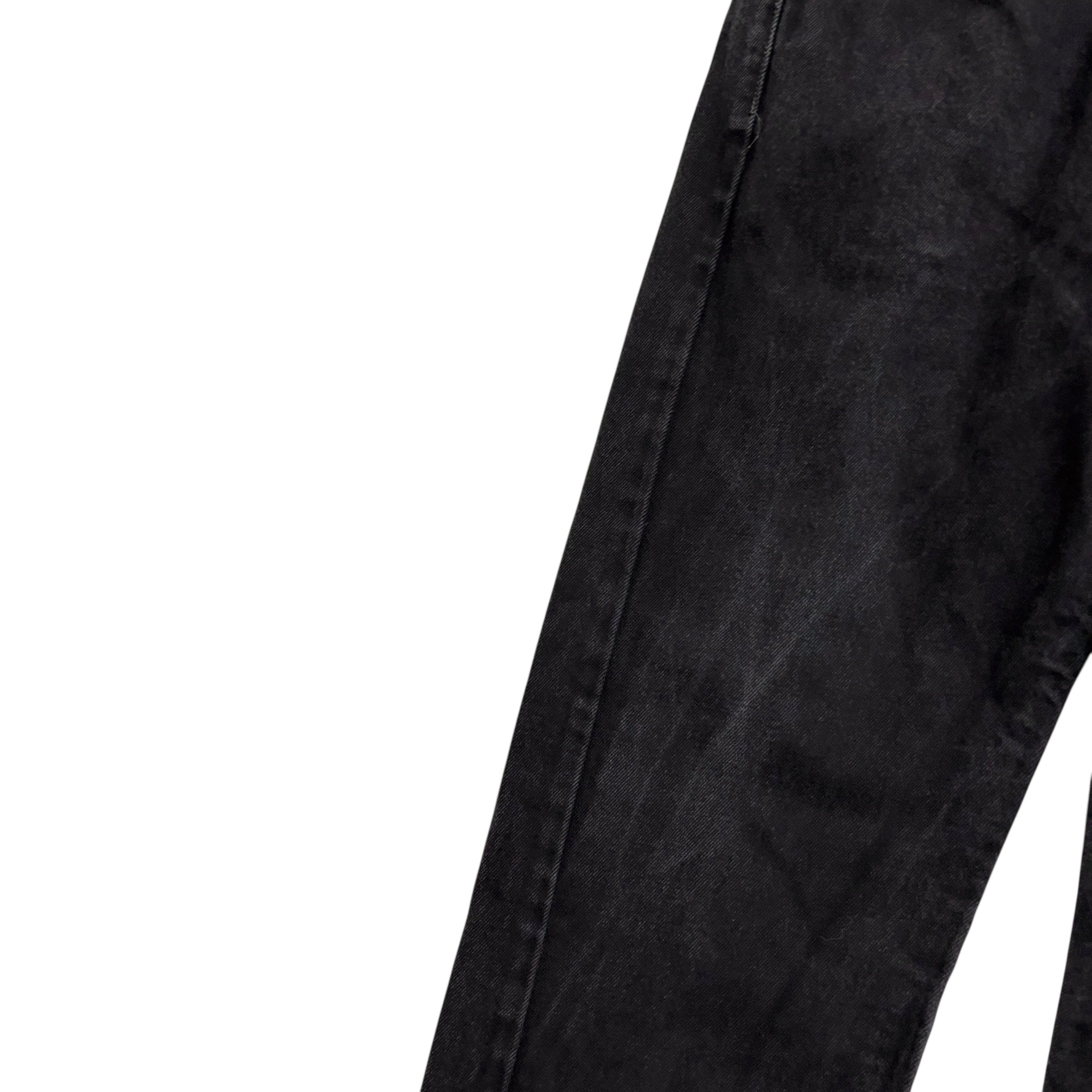 Levis 505 Jeans W36 L32 Mens Black Regular Straight Fit Denim (E)