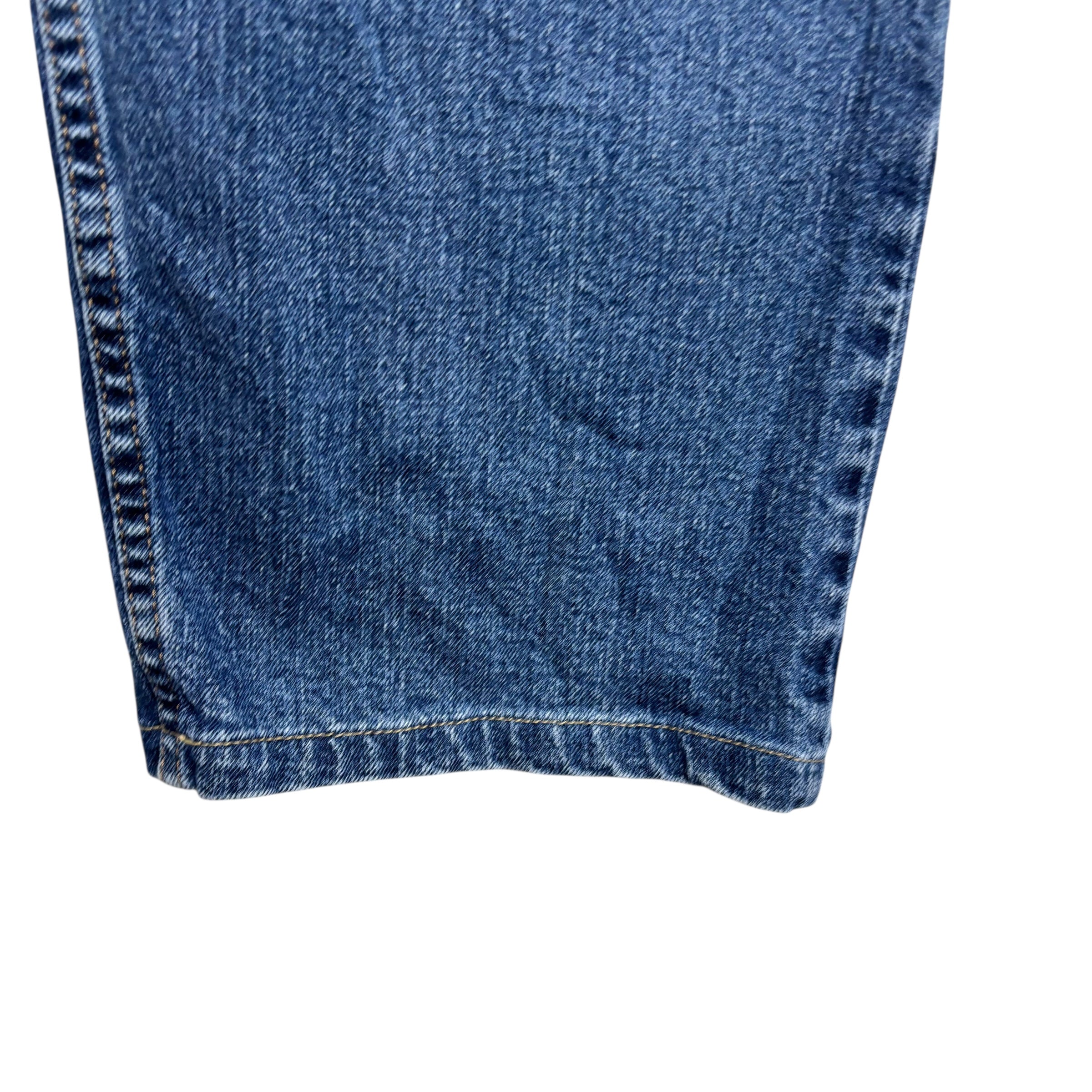 Wrangler Jeans W44 L25 Mens Mid Blue Regular Straight Fit Stretch Denim