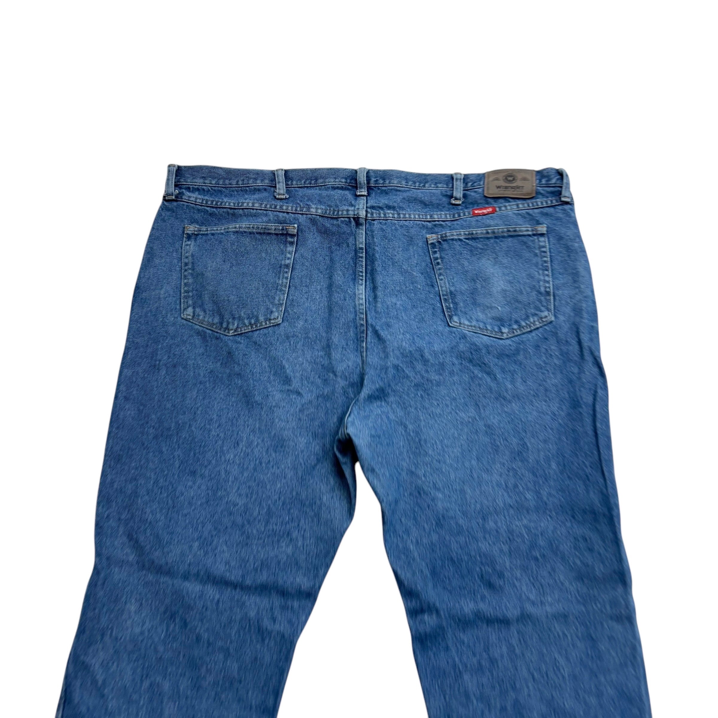 Wrangler Jeans W48 L30 Mens Mid Blue Regular Straight Fit Vintage Denim