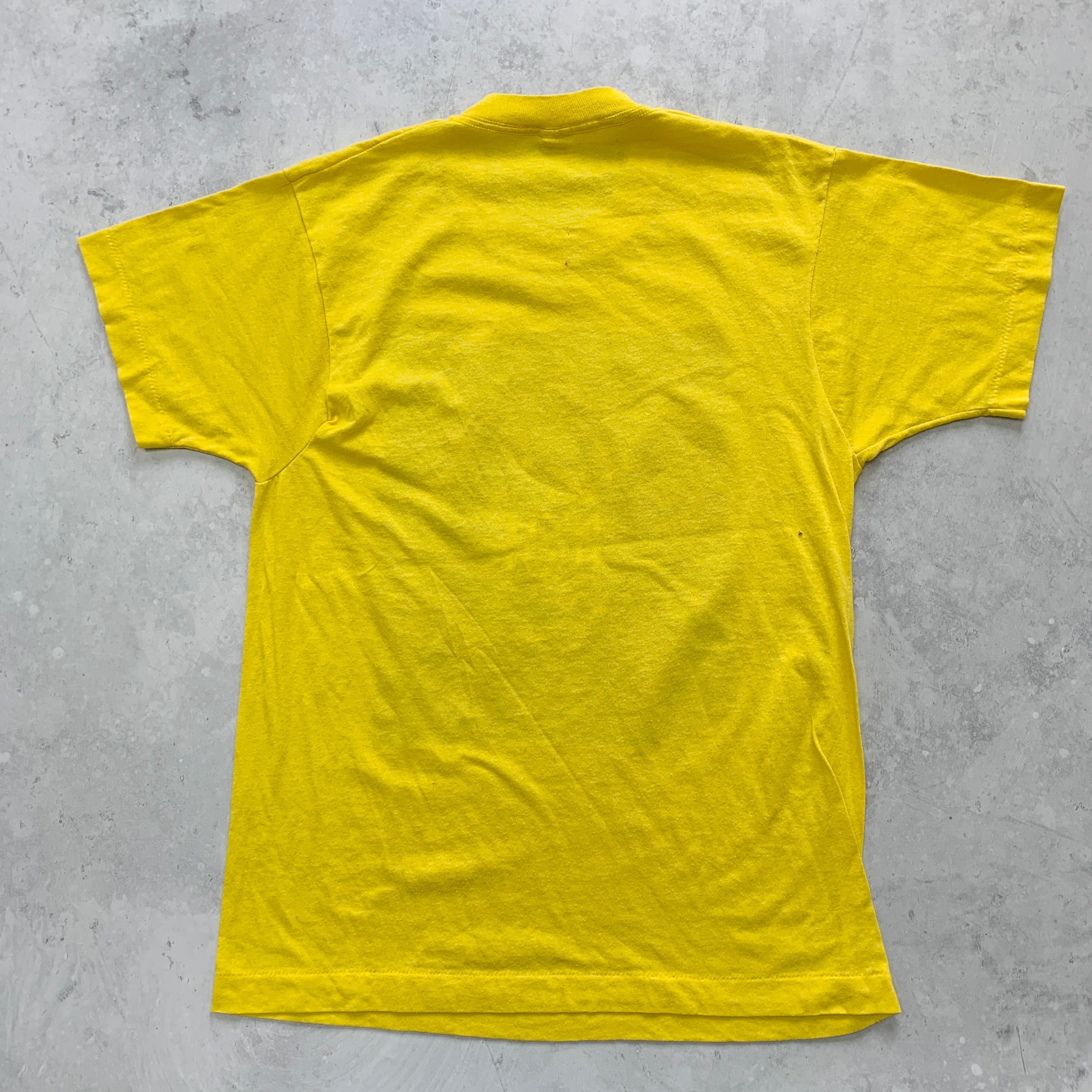 Vintage T Shirt Womens Small Yellow Single Stitch Graphic Print 90s Nature USA