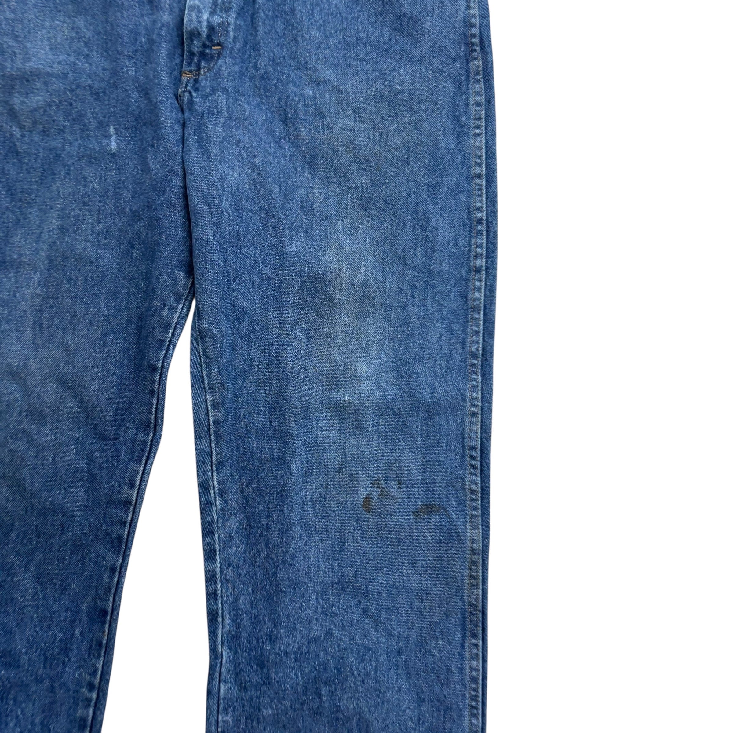 Wrangler Jeans W36 L31 Mens Mid Blue Regular Straight Fit Vintage Denim (F)