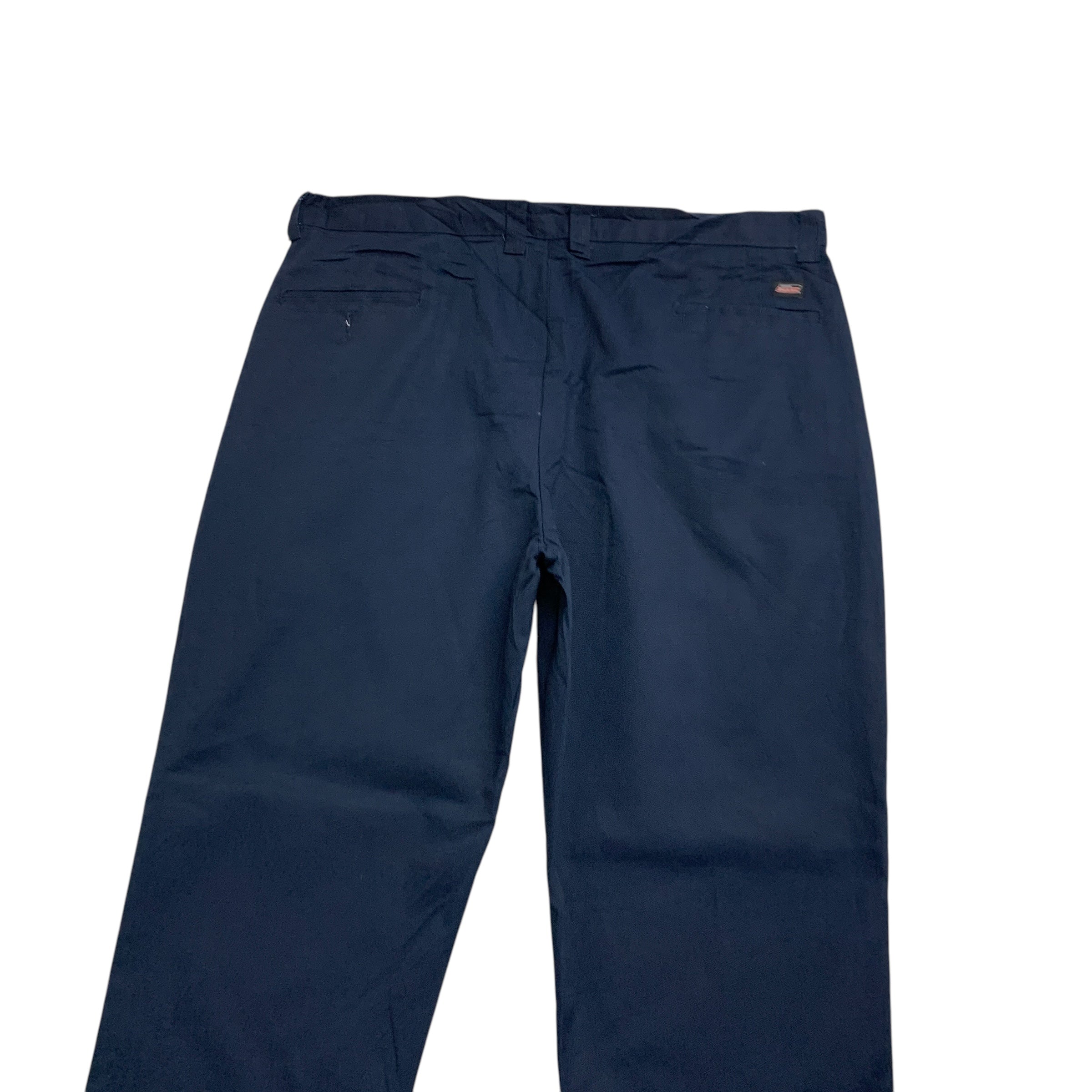 Dickies Trousers W40 L32 Mens Navy Blue Pants Relaxed Straight Fit Workwear